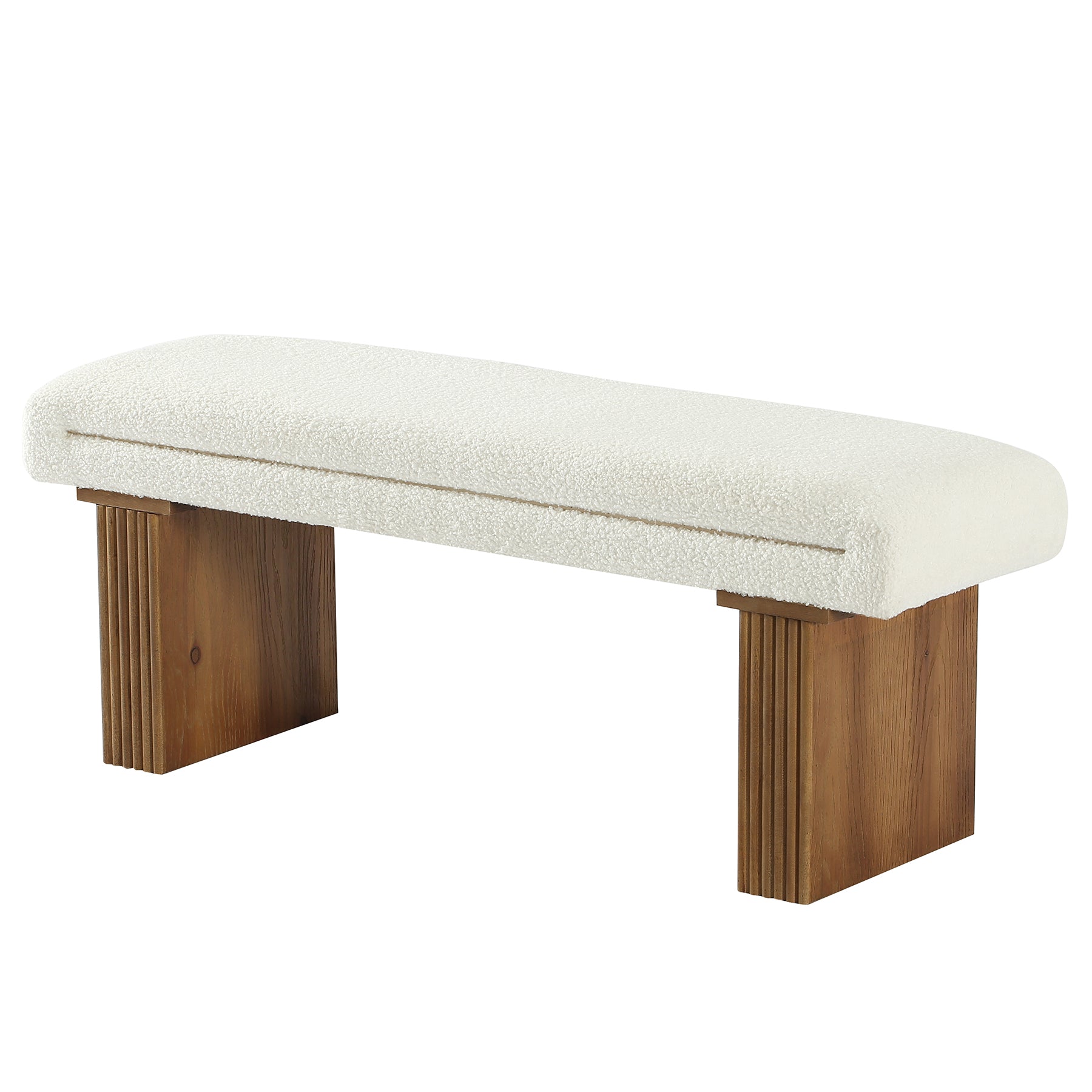 47" Modern Entryway Bench, Footrest Ottoman Window Bench with Seating for Entryway
