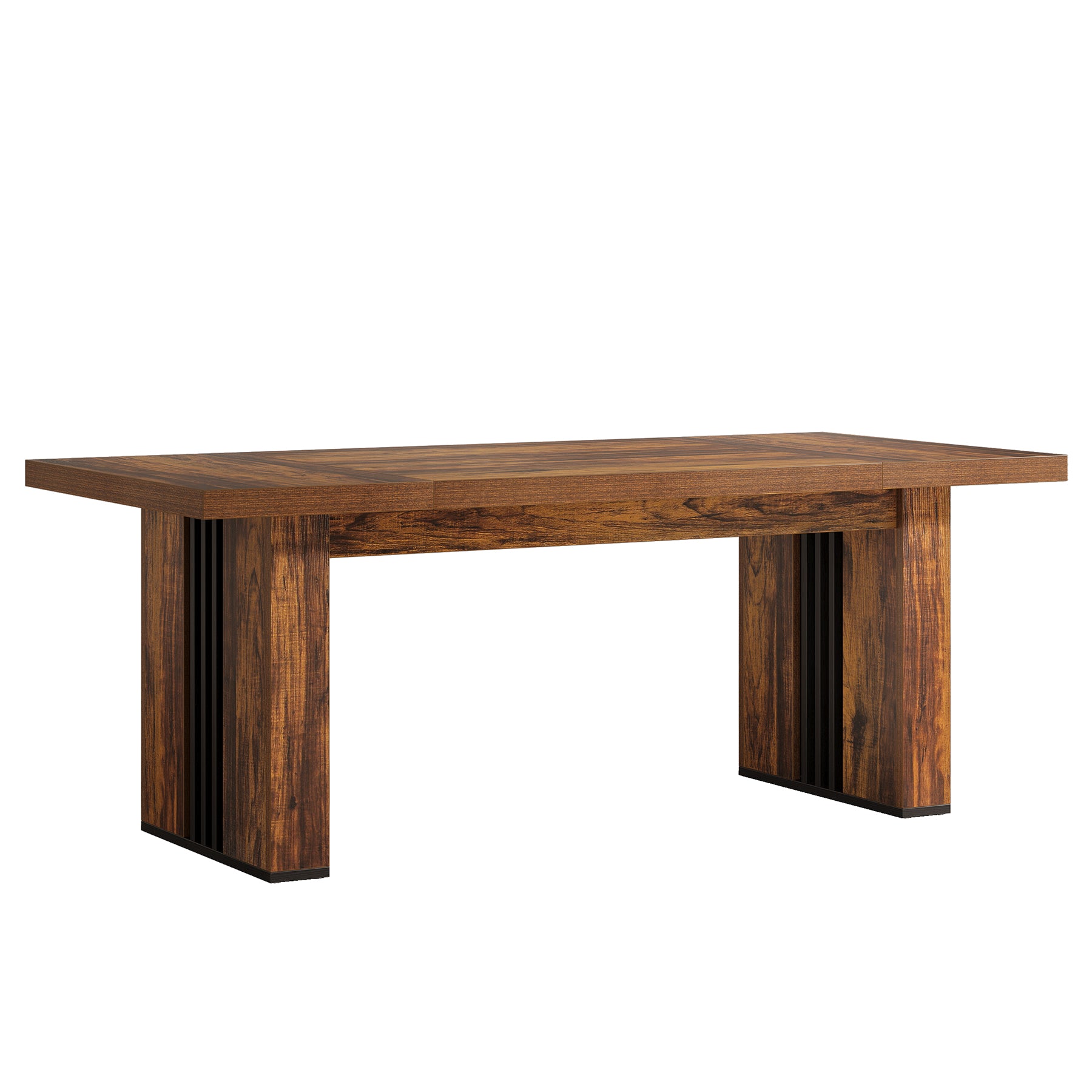 70.86" Dining Table, Rectangular Heavy Duty Kitchen Dinner Table for 6 - 8 People Tribesigns