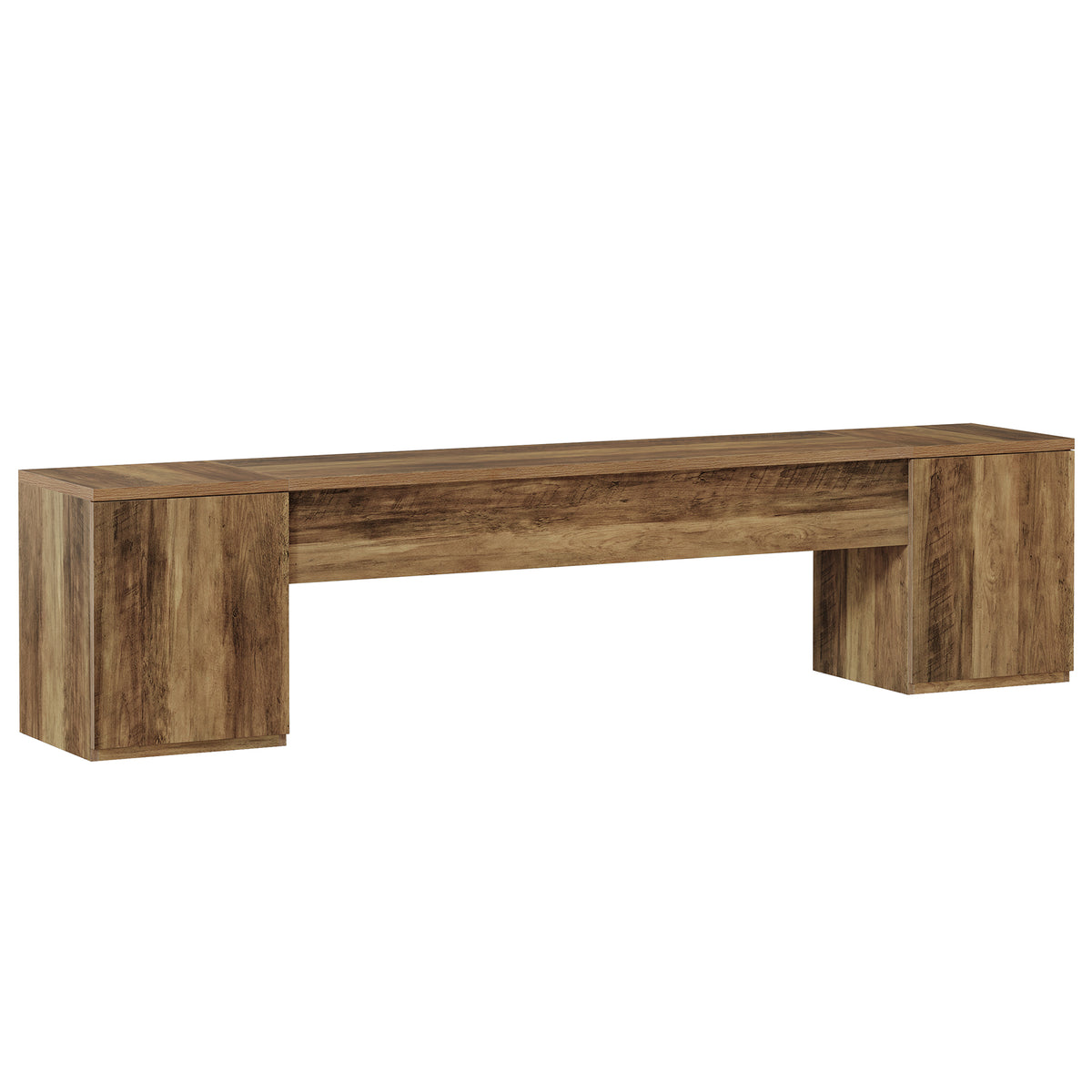 87" Extra Long TV Stand for 95" TVs, Entertainment Center with 2 Storage Cabinets