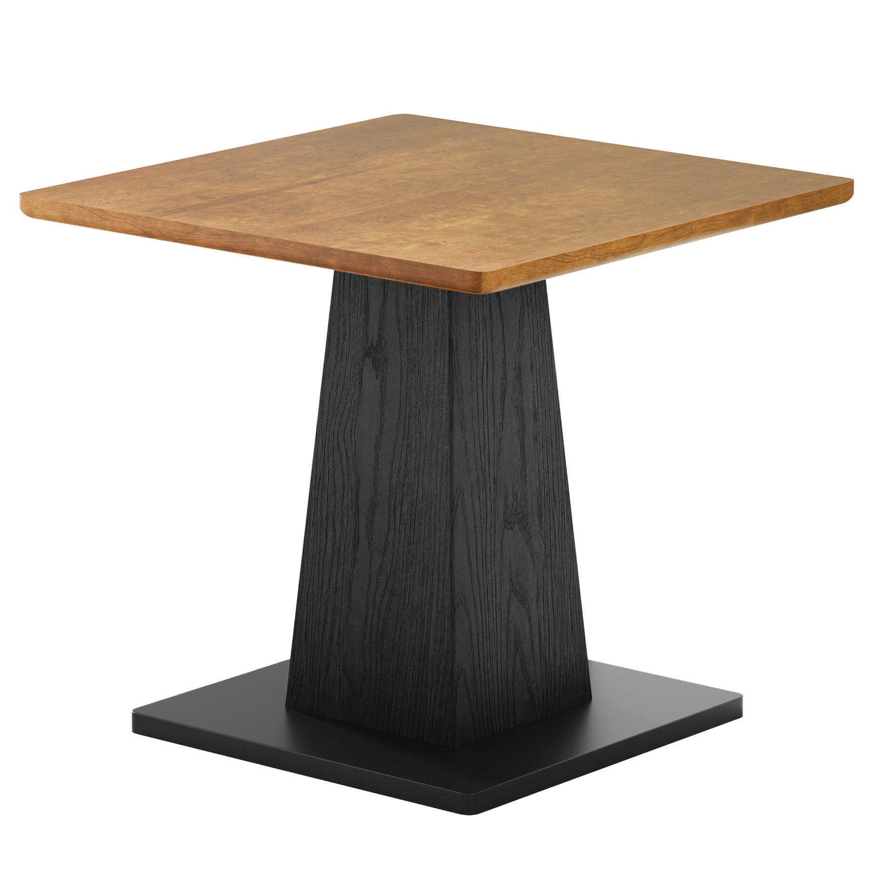 31.5" Square Dining Table for 4, Farmhouse Kitchen Table with Pedestal for Dining Room