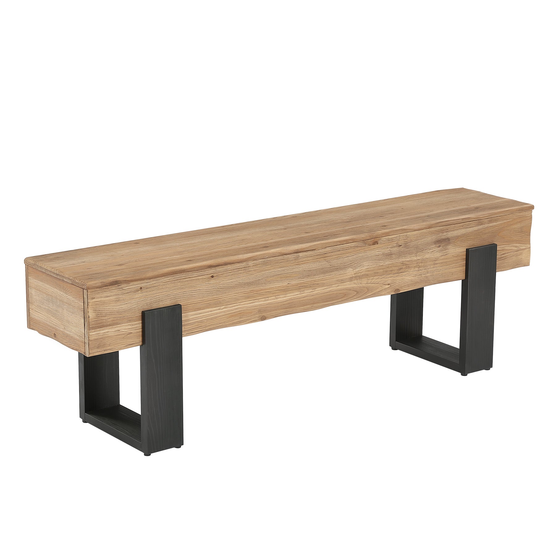 63" Solid Wood TV Stand, Farmhouse Entertainment Center for 55/60/65/75-Inch TVs