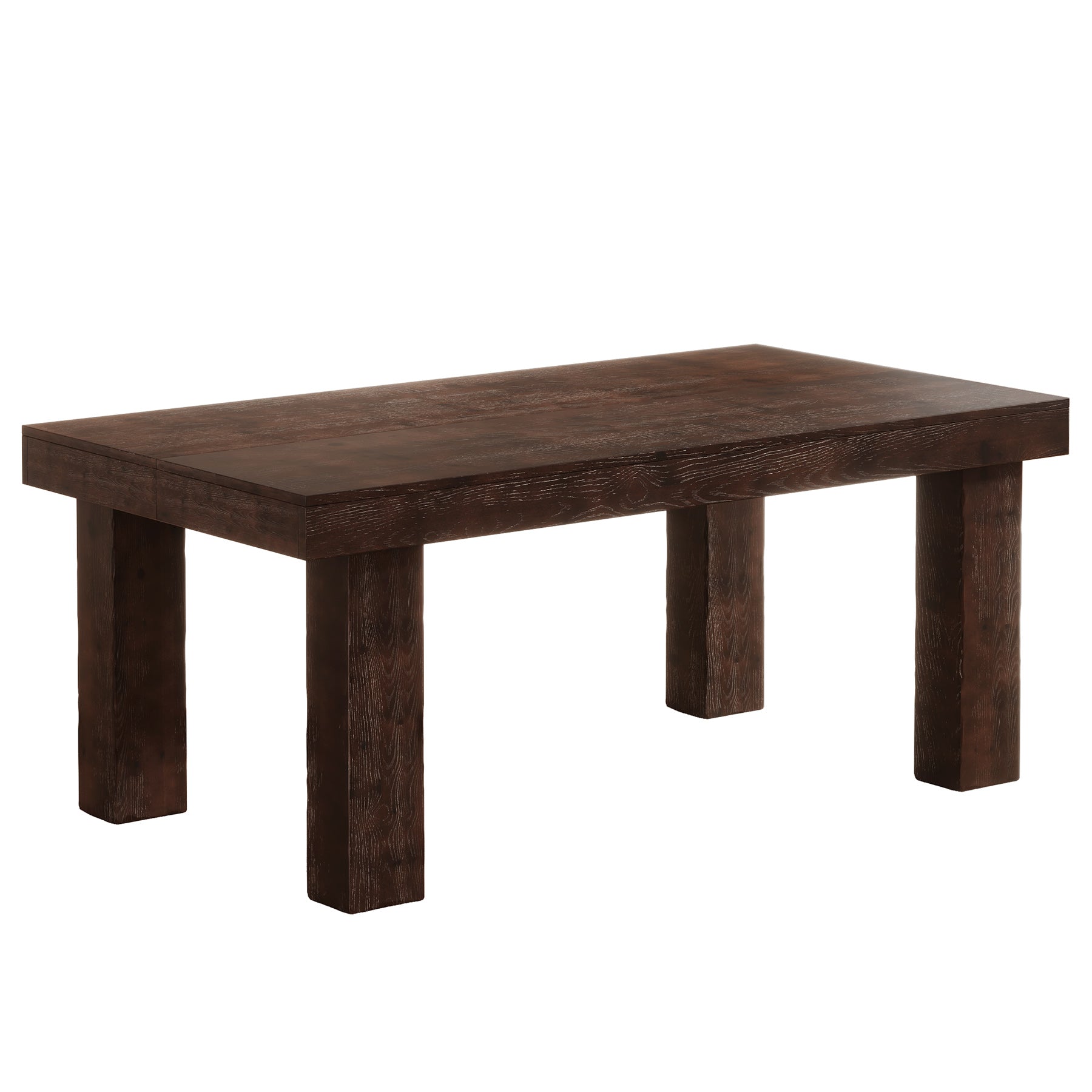 63" Executive Desk, Solid Wood Home Office Computer Desk with Sturdy Wooden Legs