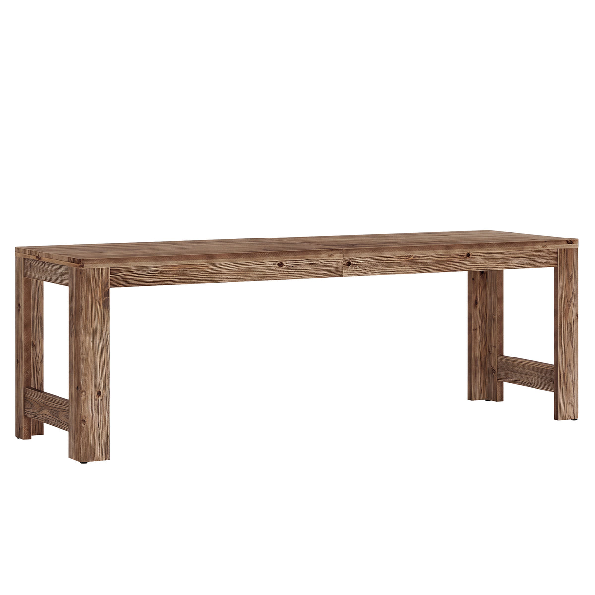 79" Farmhouse Solid Wood Two Person Desk, Long Computer Desk for 2, Writing Table