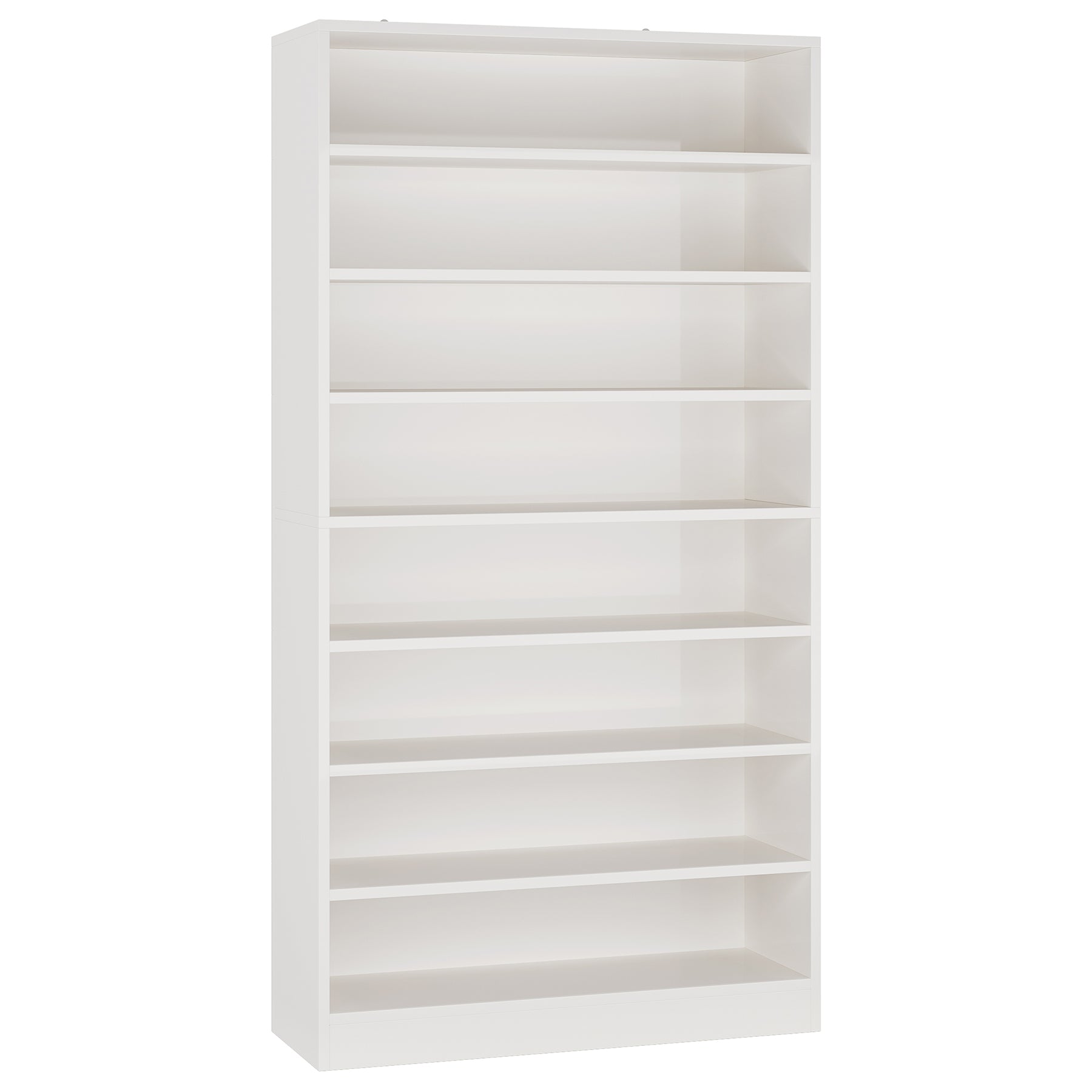 71" Modern Bookcase, Freestanding 9 Tier Bookshelf Display Organizer Etagere