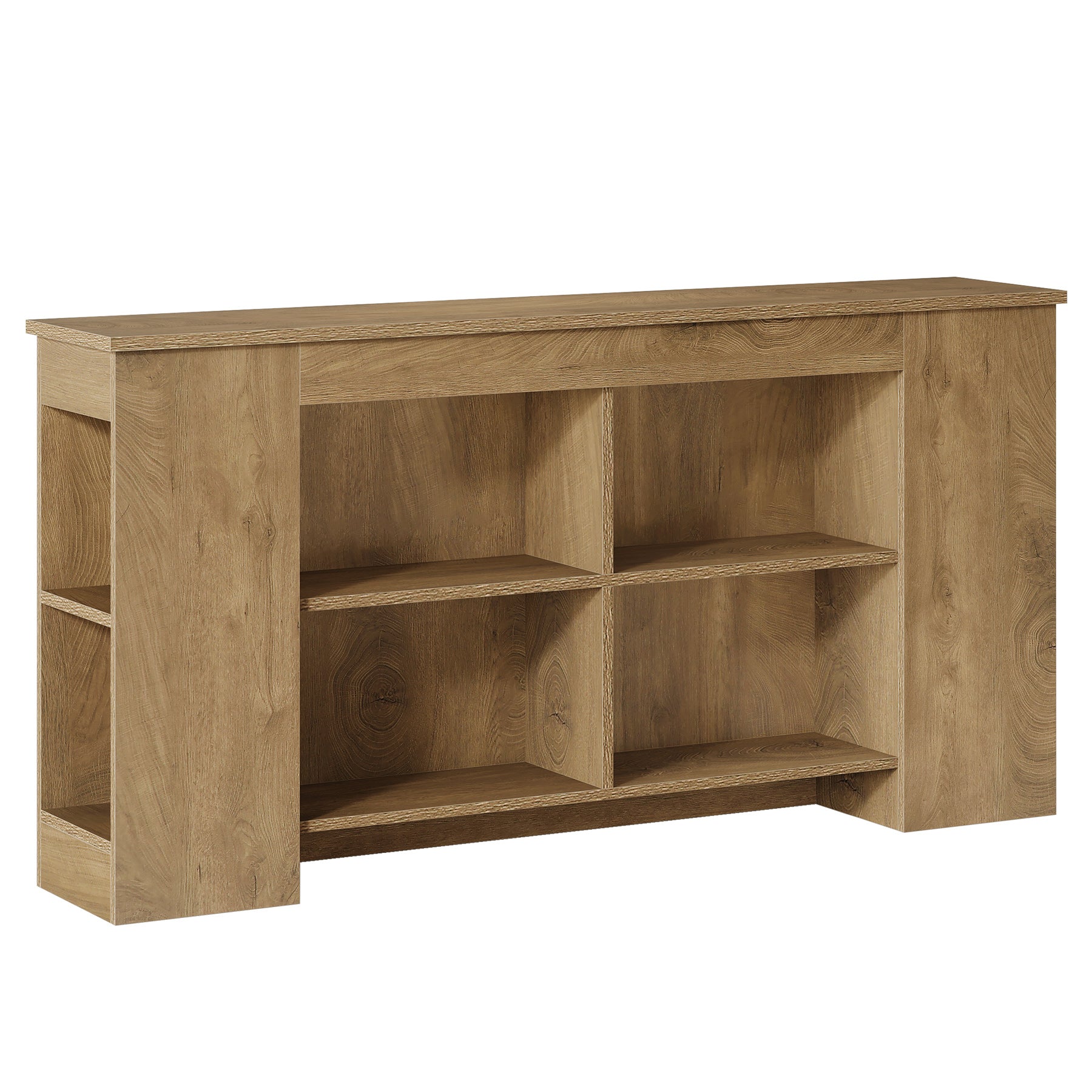 63" Console Table, Wooden Entryway Sofa Table with Storage