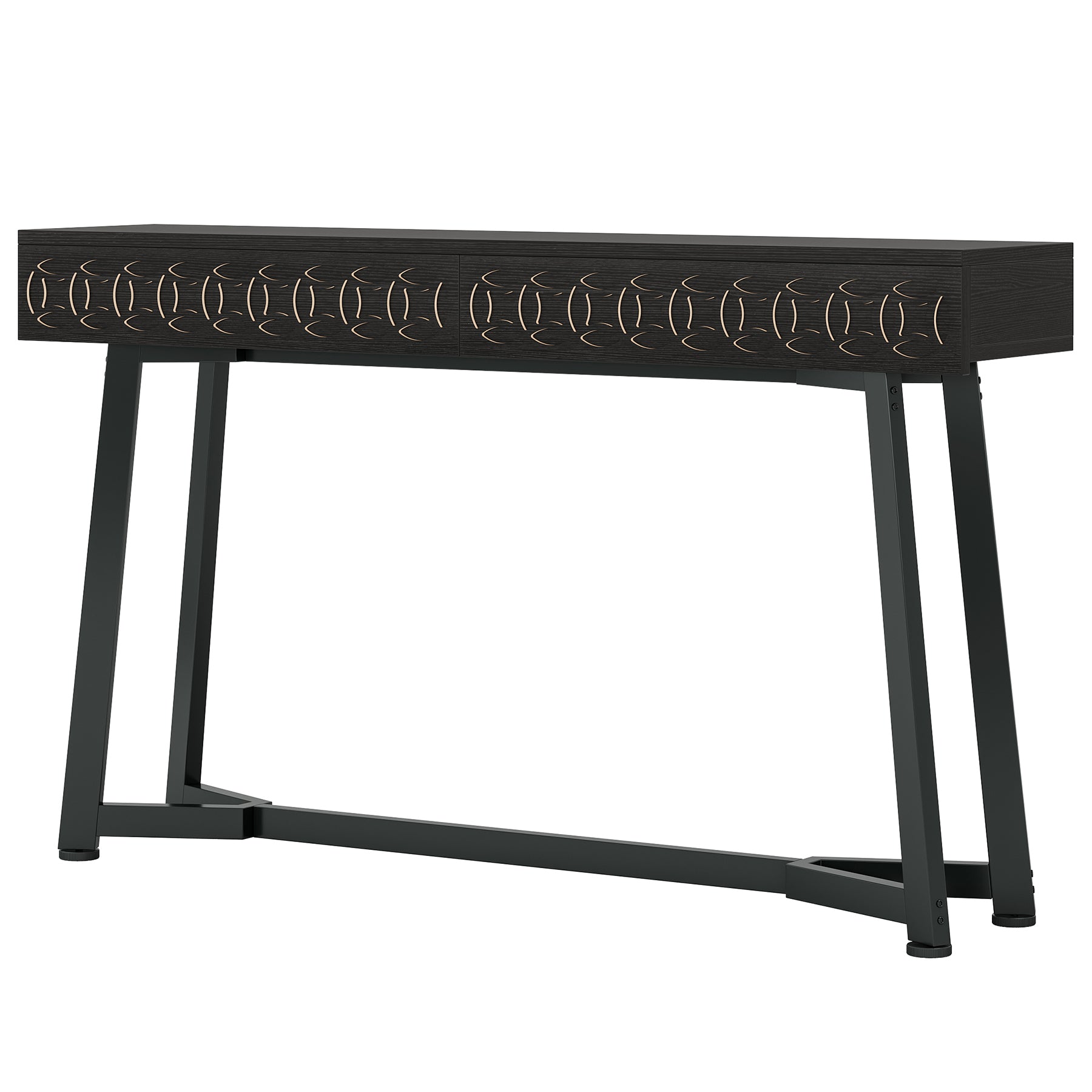 55" Console Table, Modern Sofa Entryway Table with 2 Drawers Tribesigns