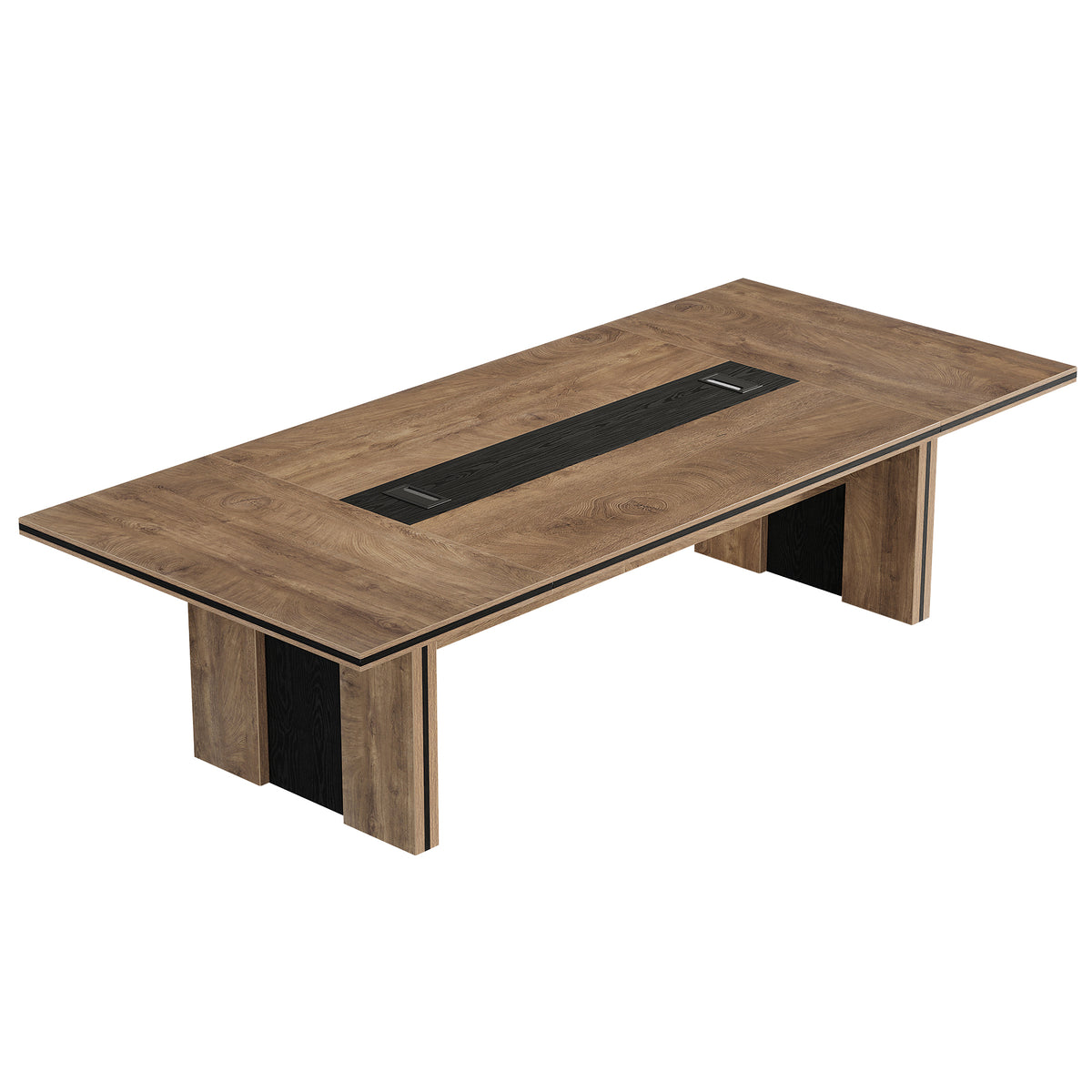 94" Conference Table for 8-10, Office Meeting Table with Rectangular Cable Grommet