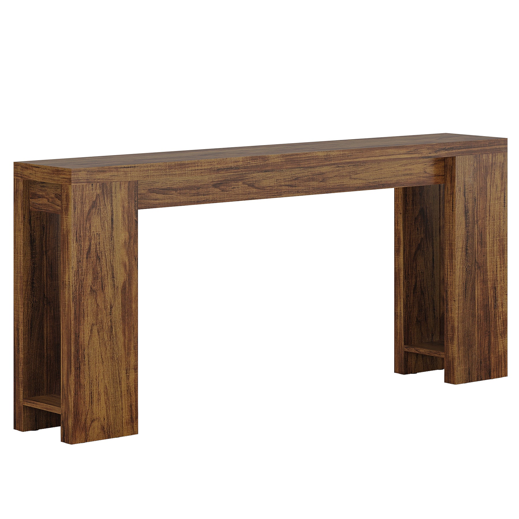 70.9" Extra Long Farmhouse Console Table, Narrow Sofa Table for Entryway
