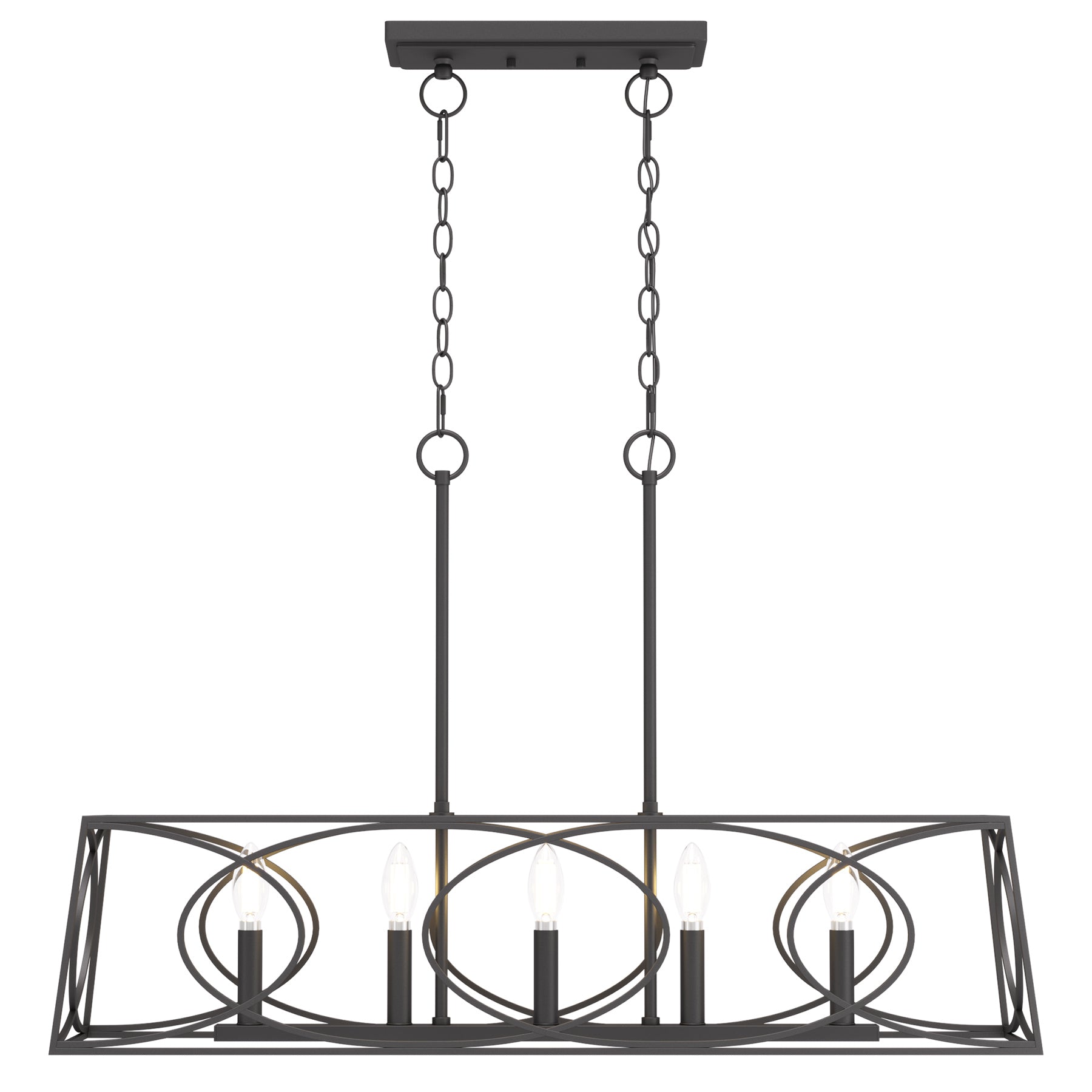 5-Lights Light Fixture, Modern Chandeliers Kitchen Island Ceiling Lighting