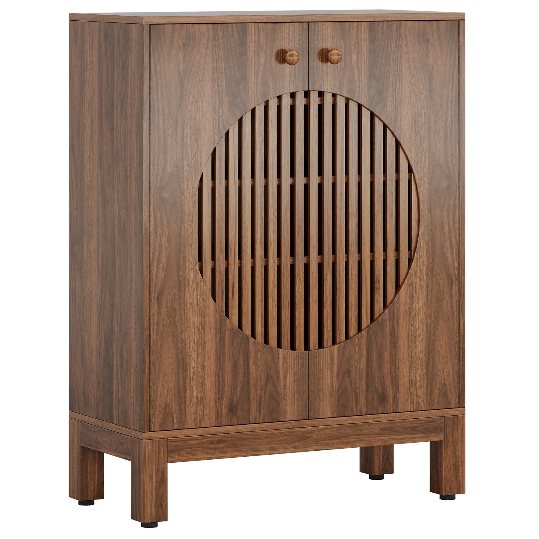 5 - Tier Sideboard Buffet, Farmhouse Kitchen Storage Cabinet with Removable Shelves Tribesigns