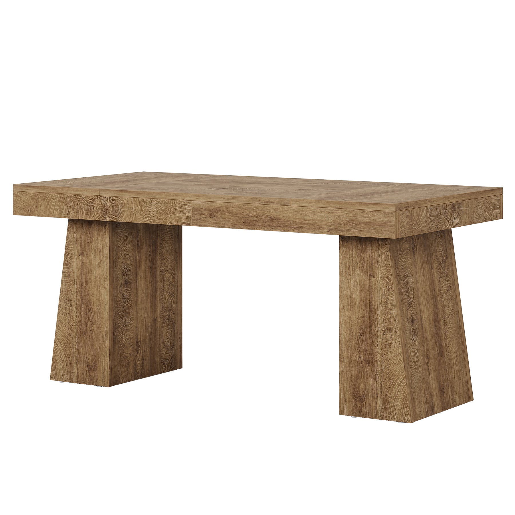 55" Executive Desk, Modern Wood Computer Desk Workstation Desk