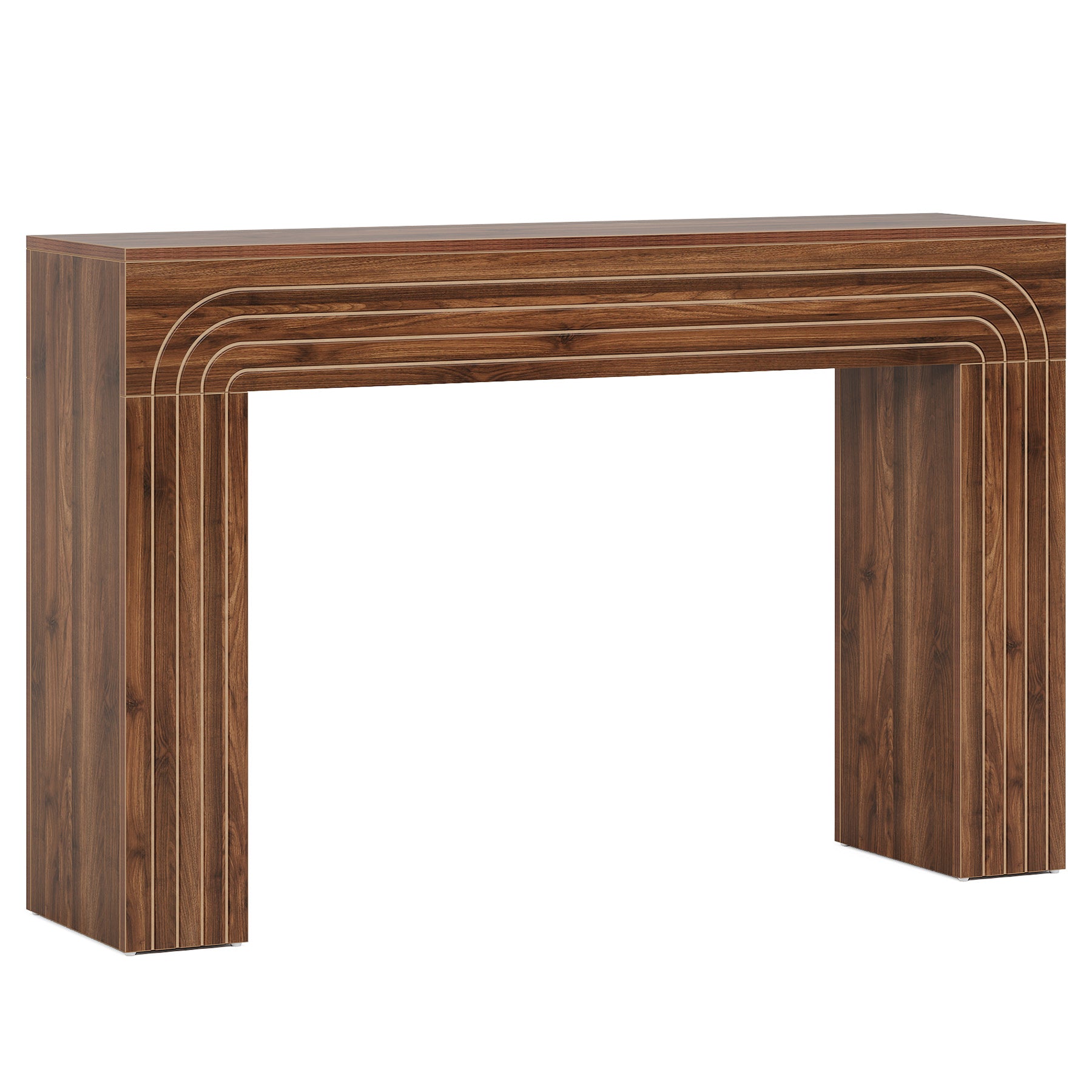 55" Wood Console Table, Farmhouse Sofa Table Hallway Table
