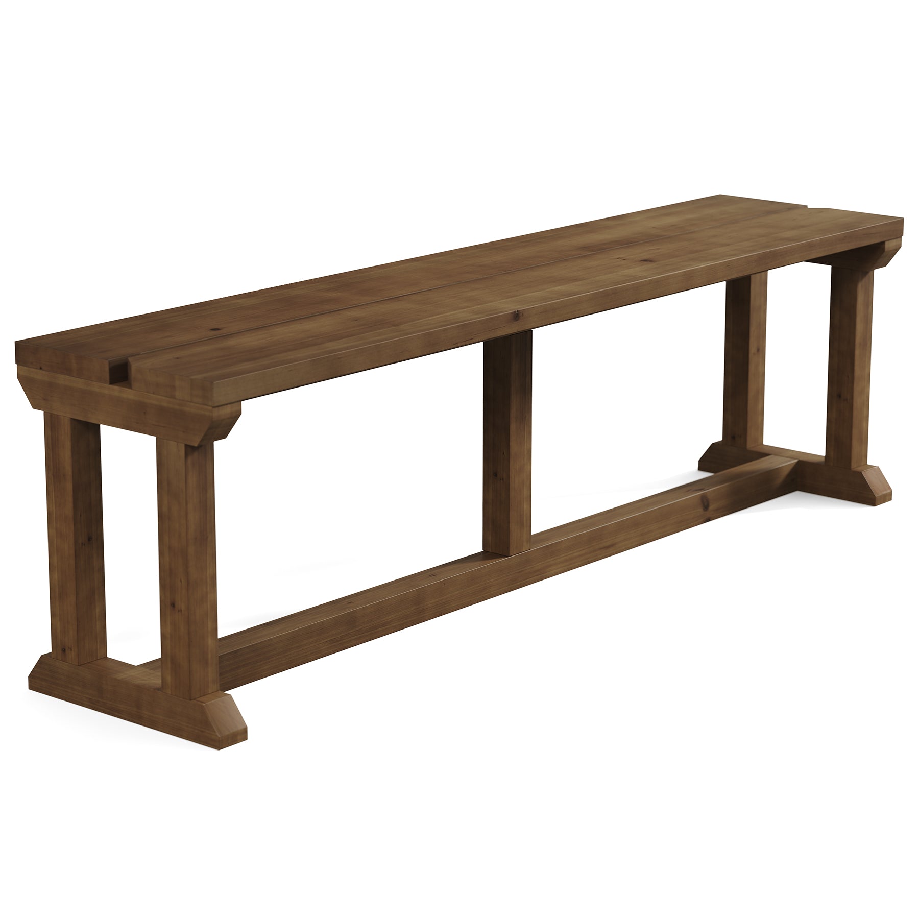 59" Dining Bench, Wood Farmhouse Entryway Bench Kitchen Table Seat for Dining Room