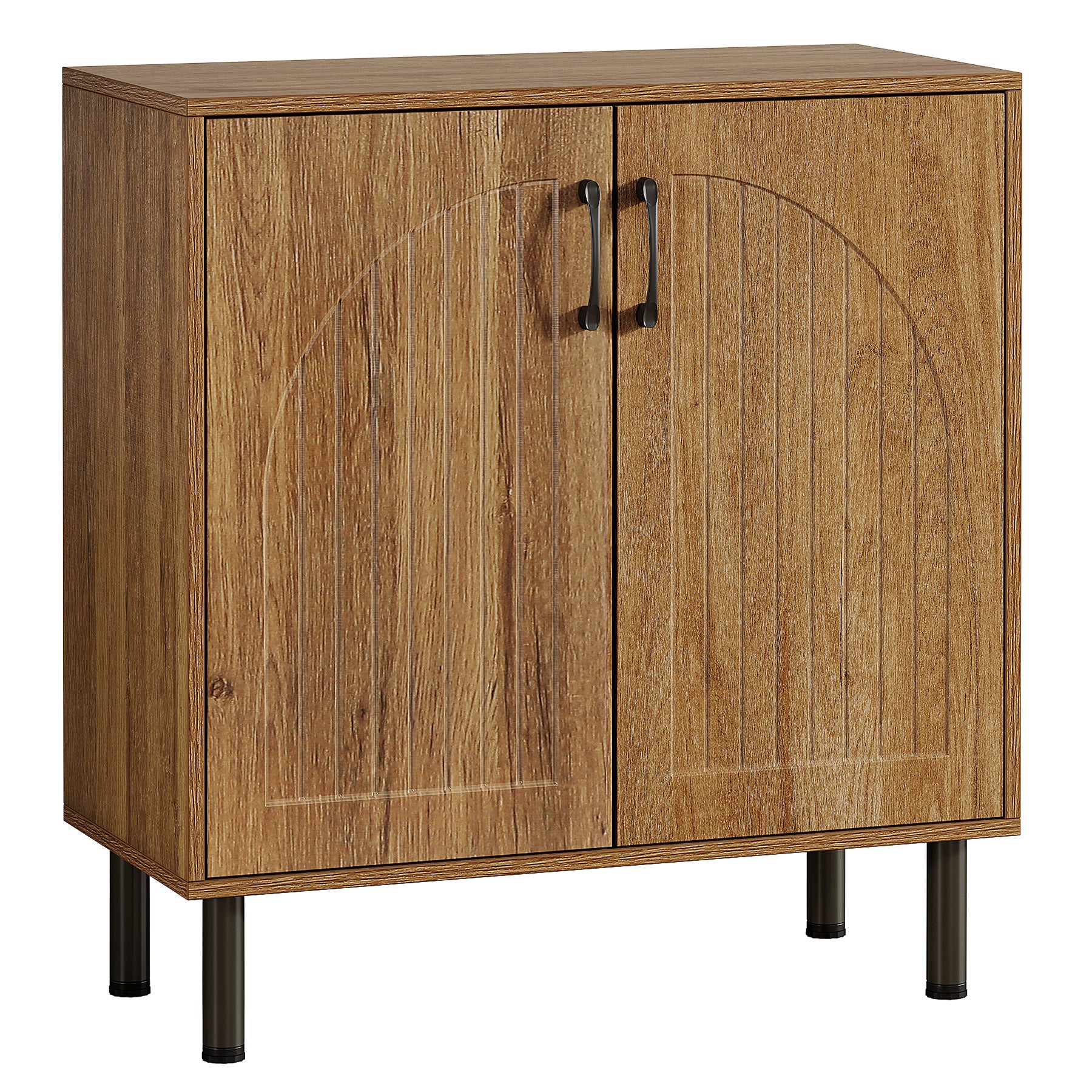 59" Sideboard Buffet, Farmhouse Kitchen Storage Cabinet Set of 2 with Adjustable Shelves