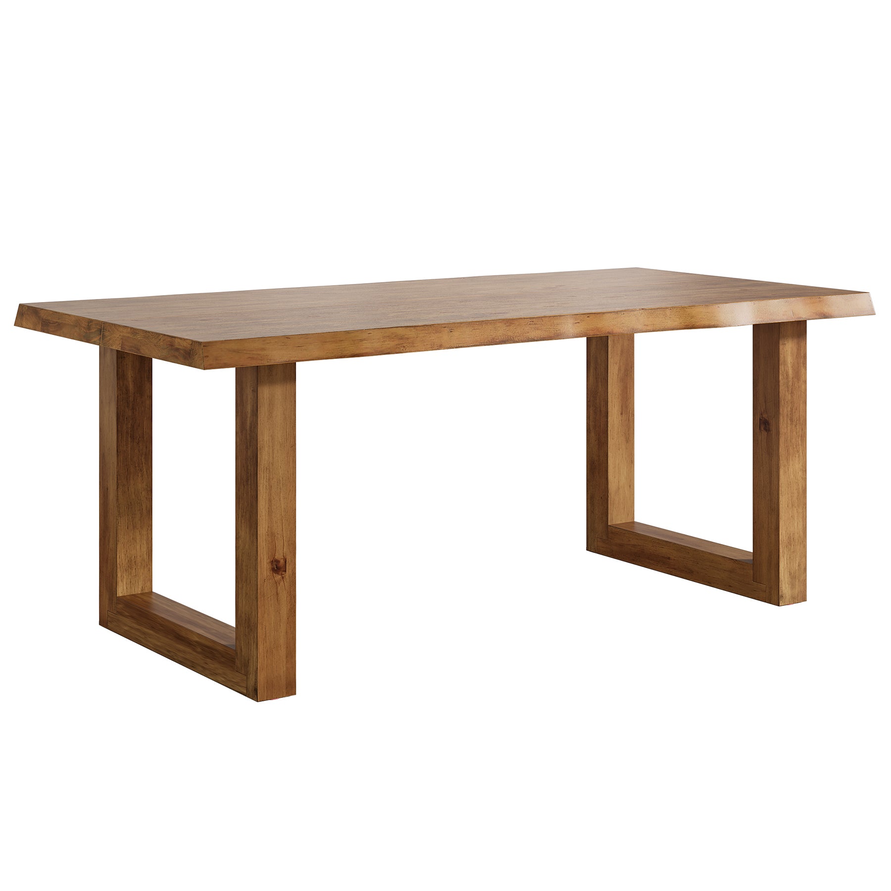 63" Solid Wood Computer Desk, Rectangular Executive Desk Home Office Desk