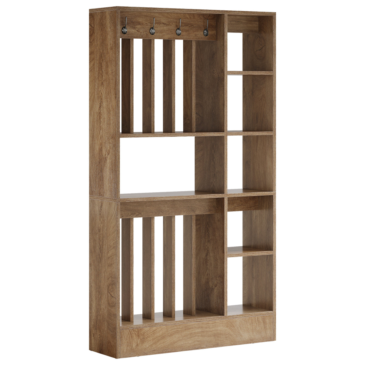 70.9" Room Divider with Shelves, Freestanding Wall Partition for Living Room, Bedroom