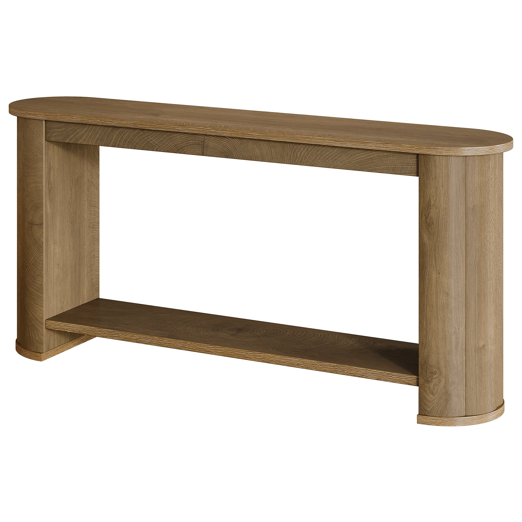 63" Entryway Console Table with Storage Shelf, Farmhouse Sofa Table for Living Room, Foyer, Hallway