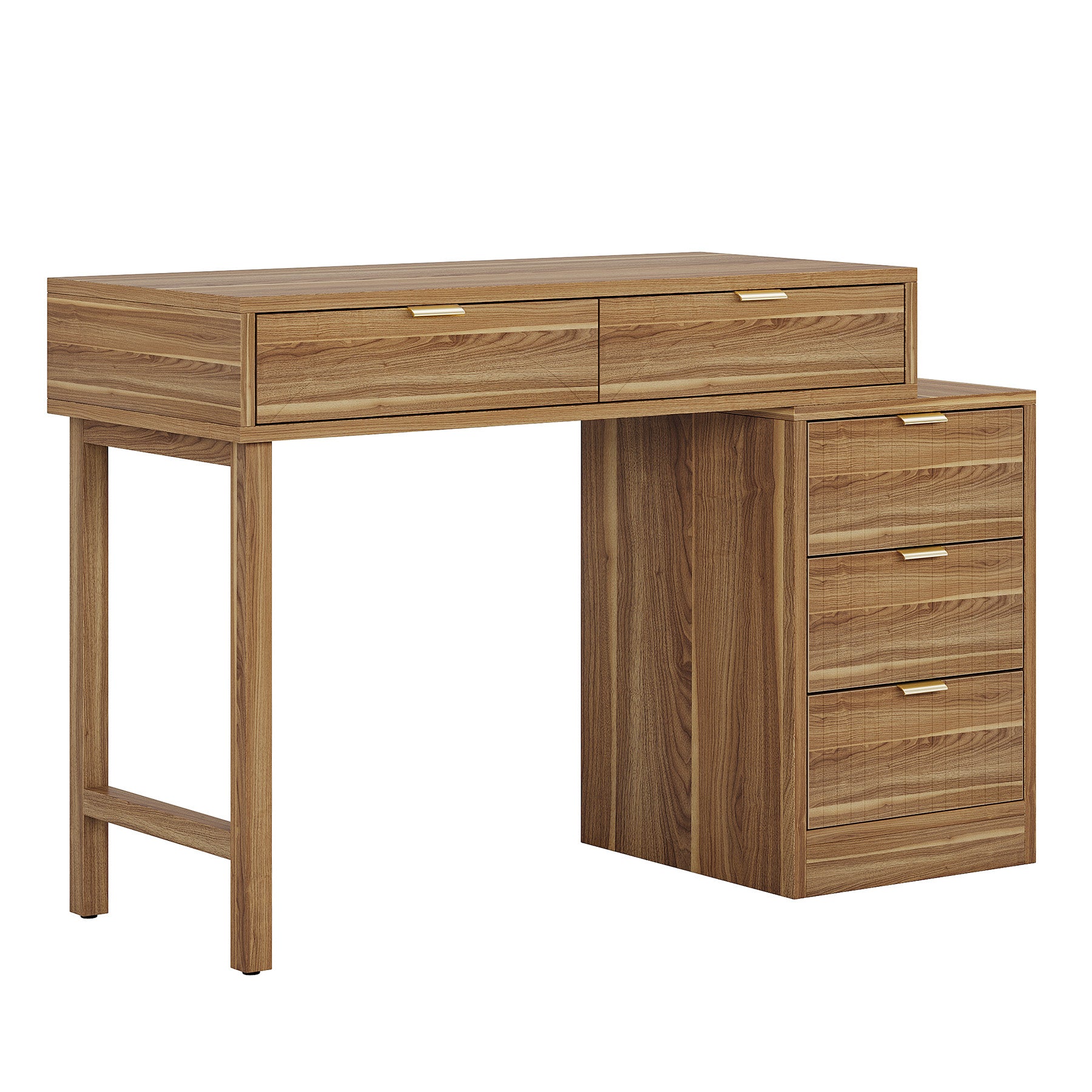 55" Makeup Vanity Table, Rustic Dressing Table Makeup Table