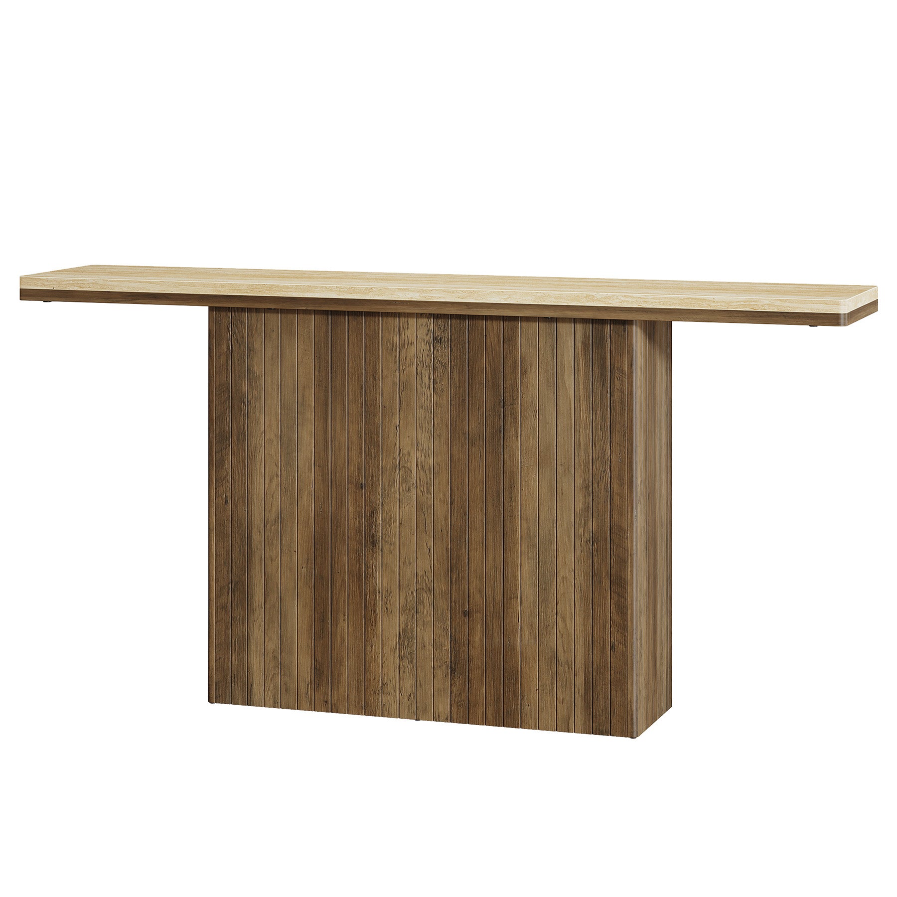 63" Console Table, Farmhouse Sofa Table Behind Couch for Living Room Tribesigns