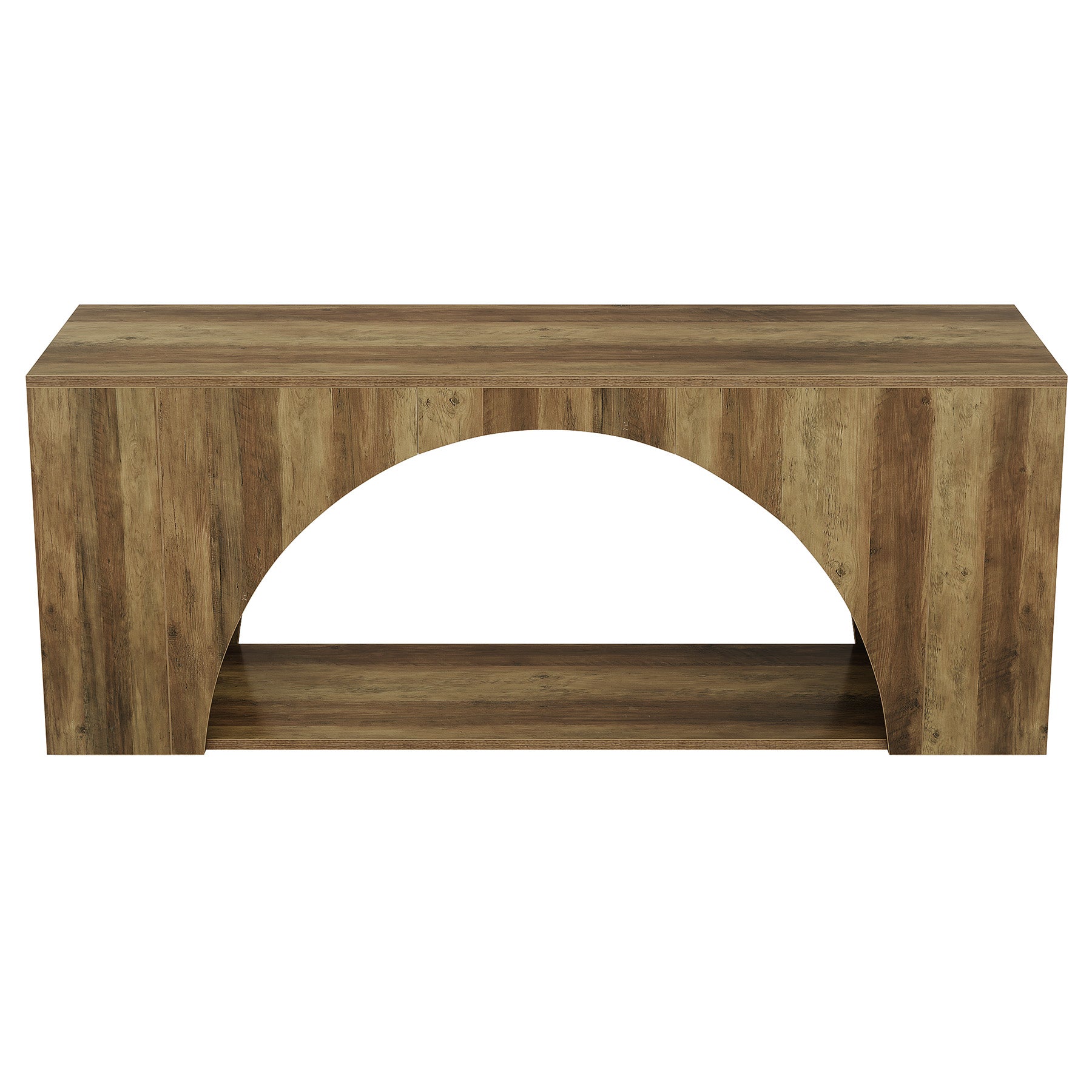 Tribesigns 63" Wood TV Stand, Media Console with Shelves for Living Room