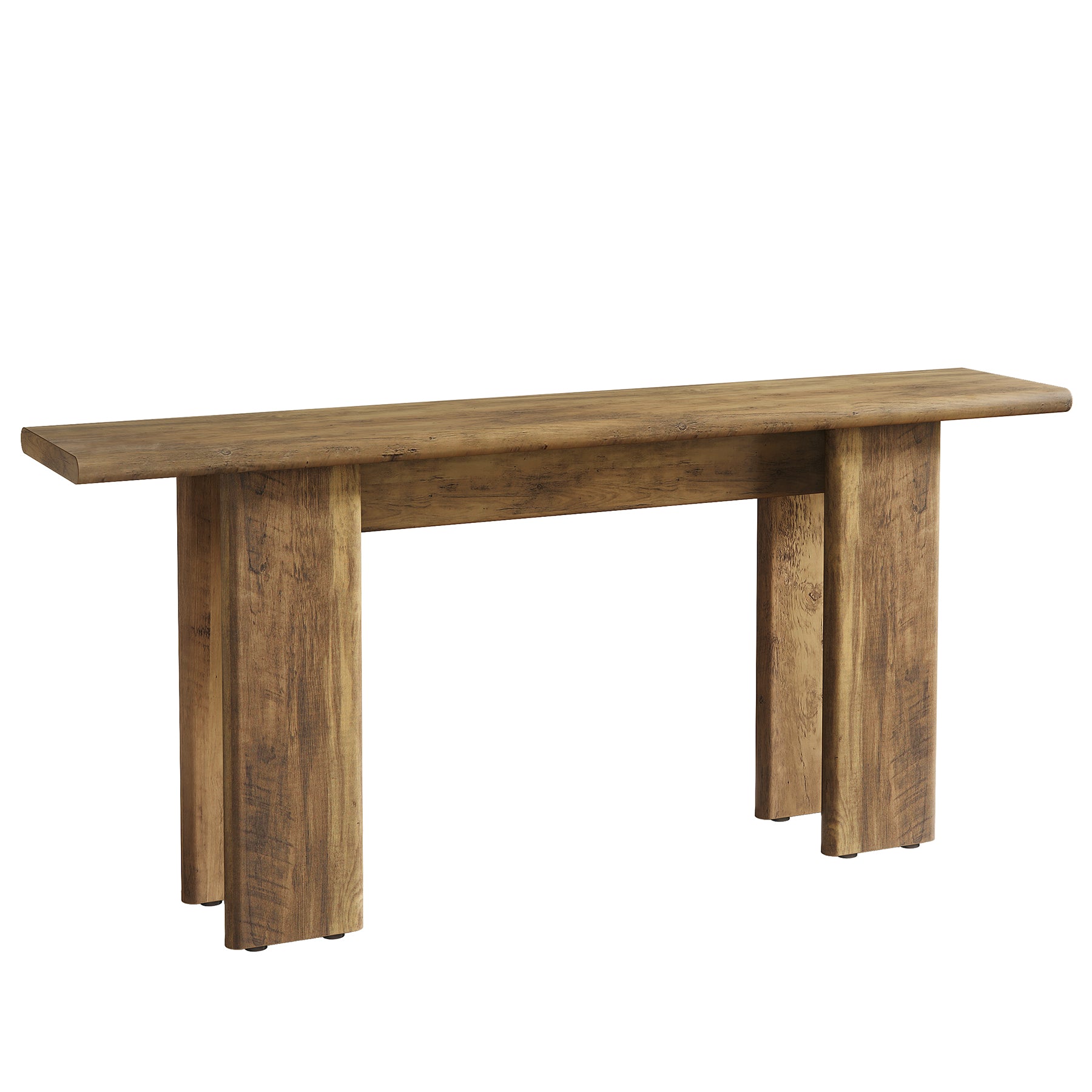 70.87" Console Table, Mid-Century Modern Sofa Table Behind Couch