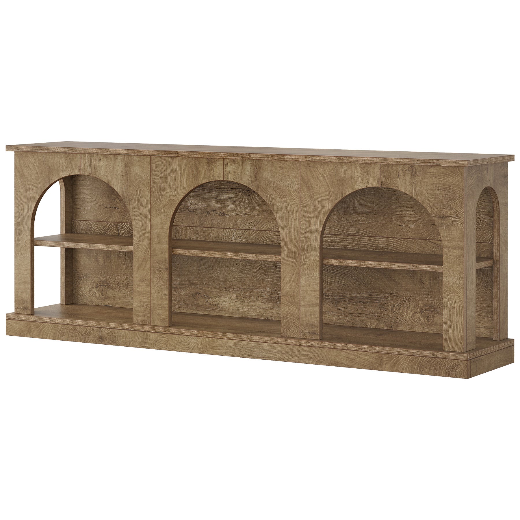 63" Arched Entryway Table, Low Profile Console Table for Hallway
