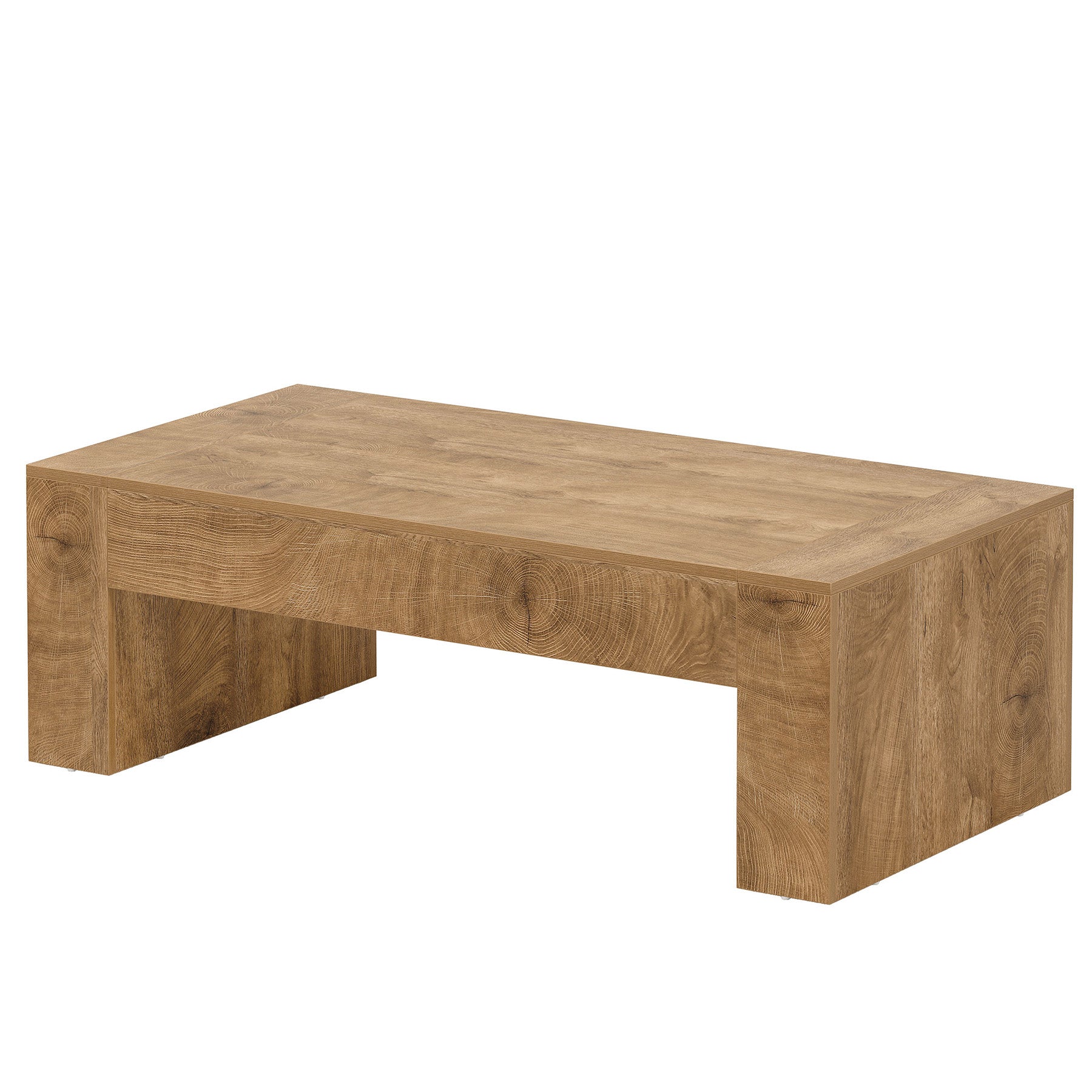 51" Coffee Table, Wood Center Table Simple Cocktail Tea Table
