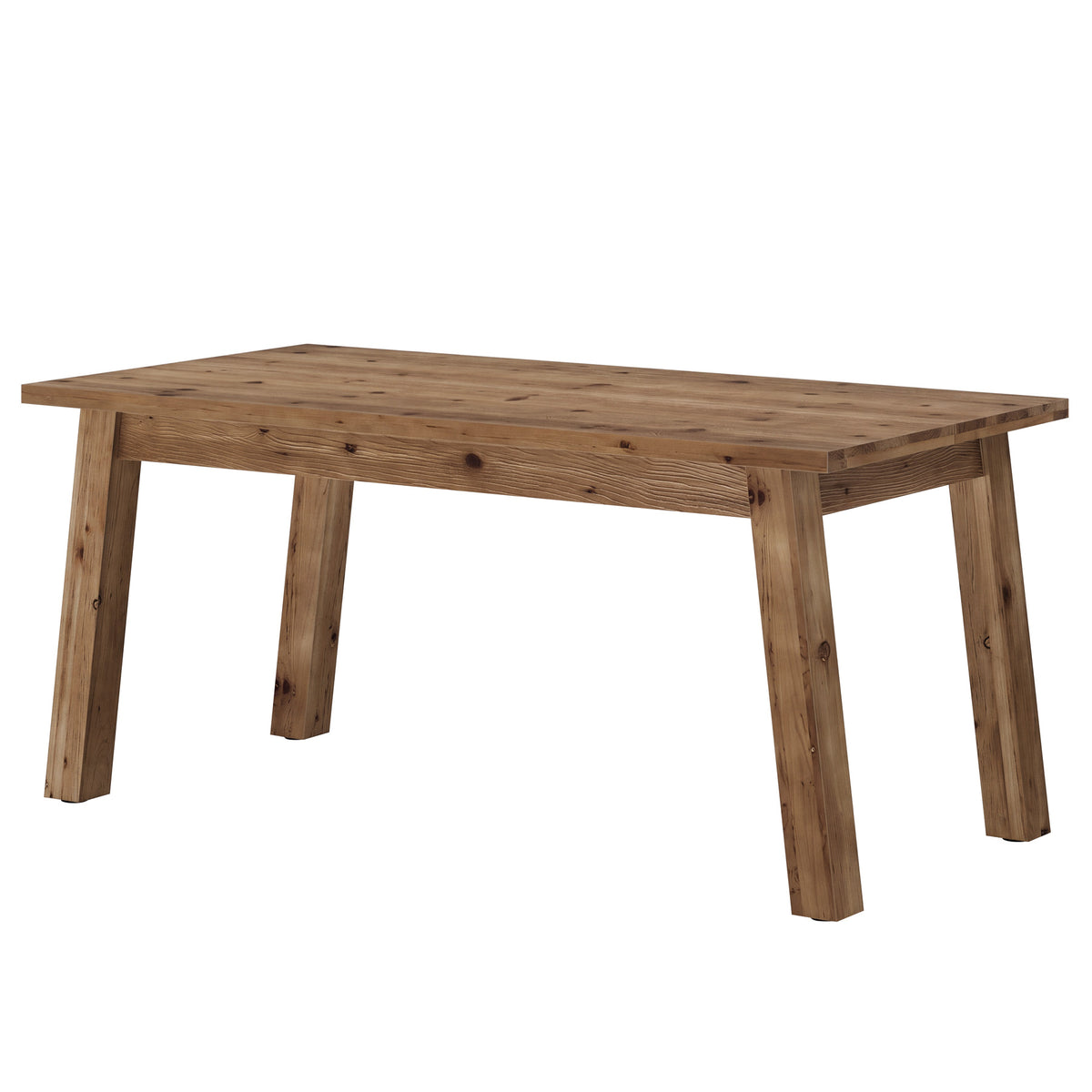 63" Solid Wood Computer Desk, Farmhouse Executive Desk for Home Office