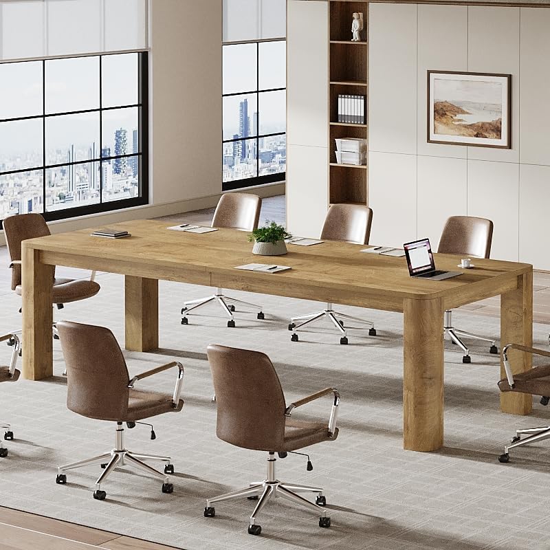 6.56 FT Conference Table for 6-8 People, 78.74" Executive Desk with Sturdy Legs