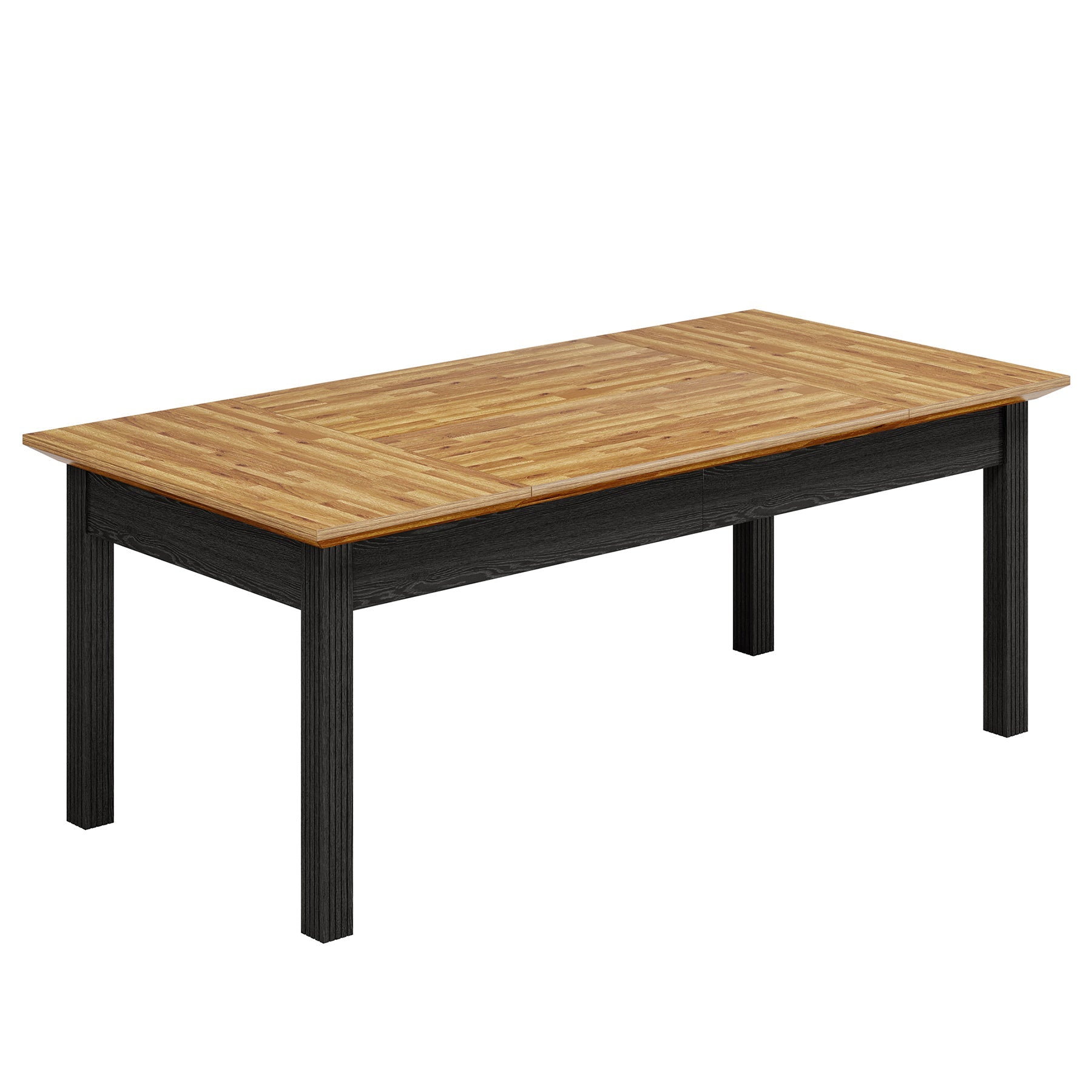 62 - Inch Dining Table, Farmhouse Rectangular Kitchen Table for 4 - 6 Tribesigns