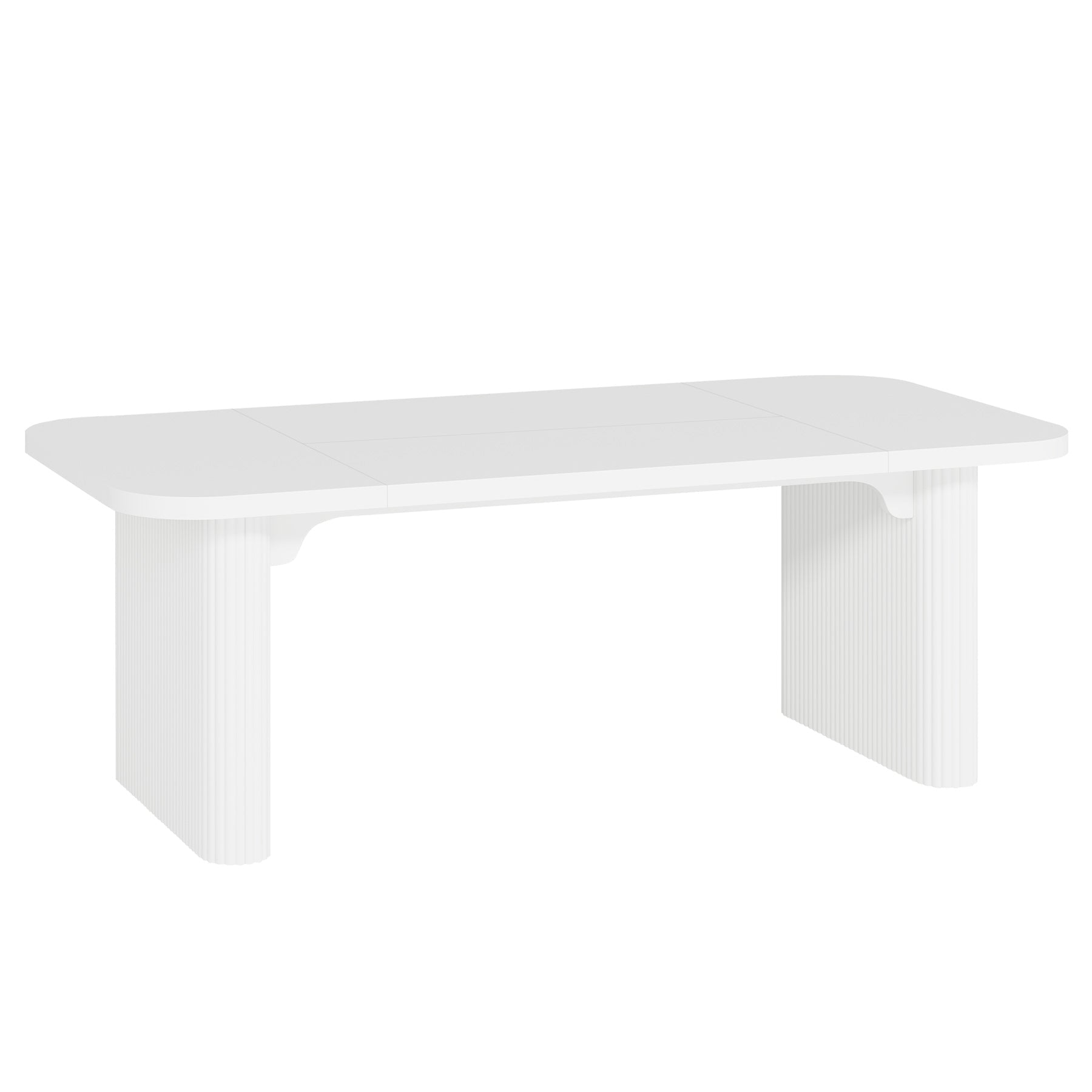 62" Rectangular Dining Table for 4 - 6, Simple Kitchen Dinner Table Tribesigns