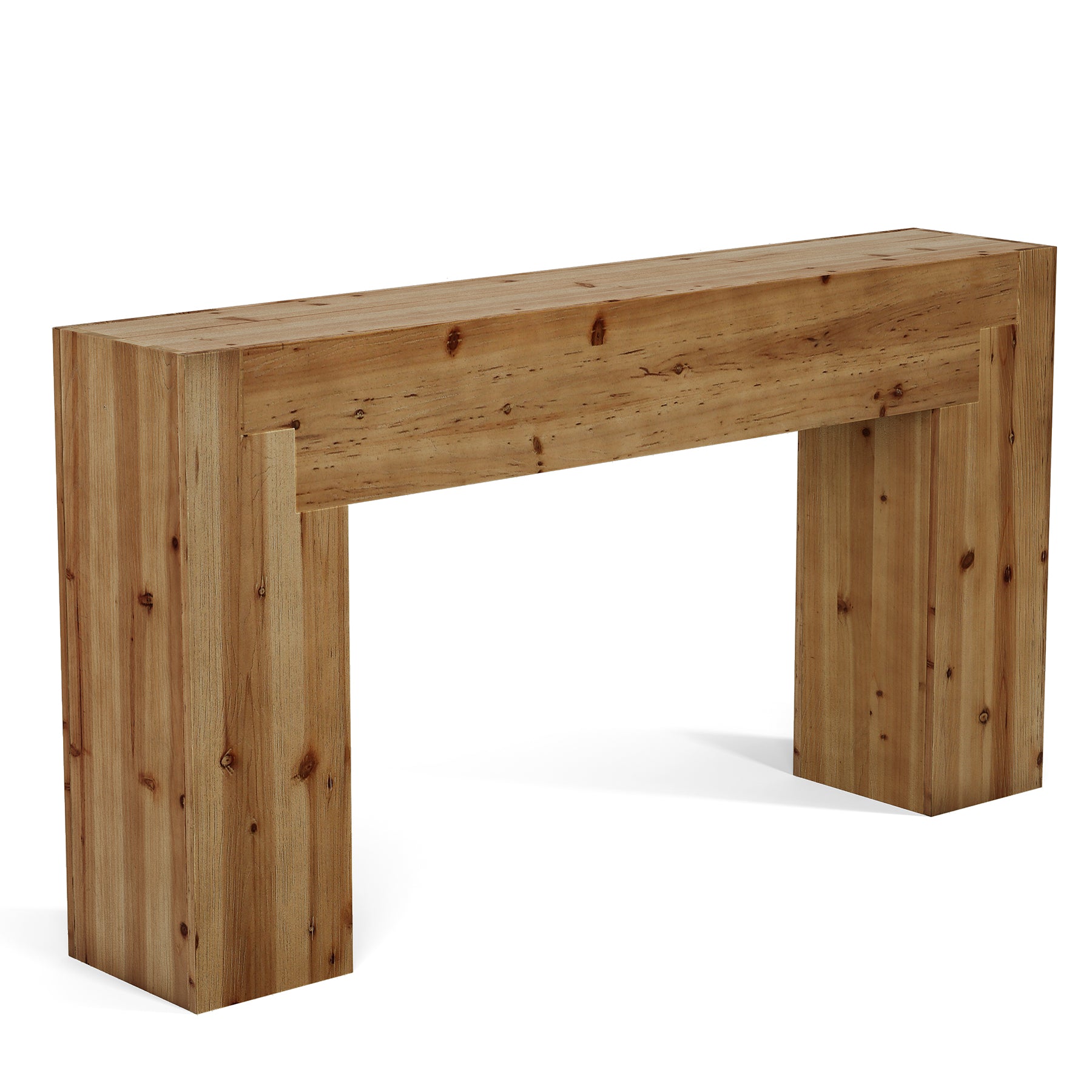 62.99" Console Table, Farmhouse Wood Sofa Entryway Table Indoor for Hallway