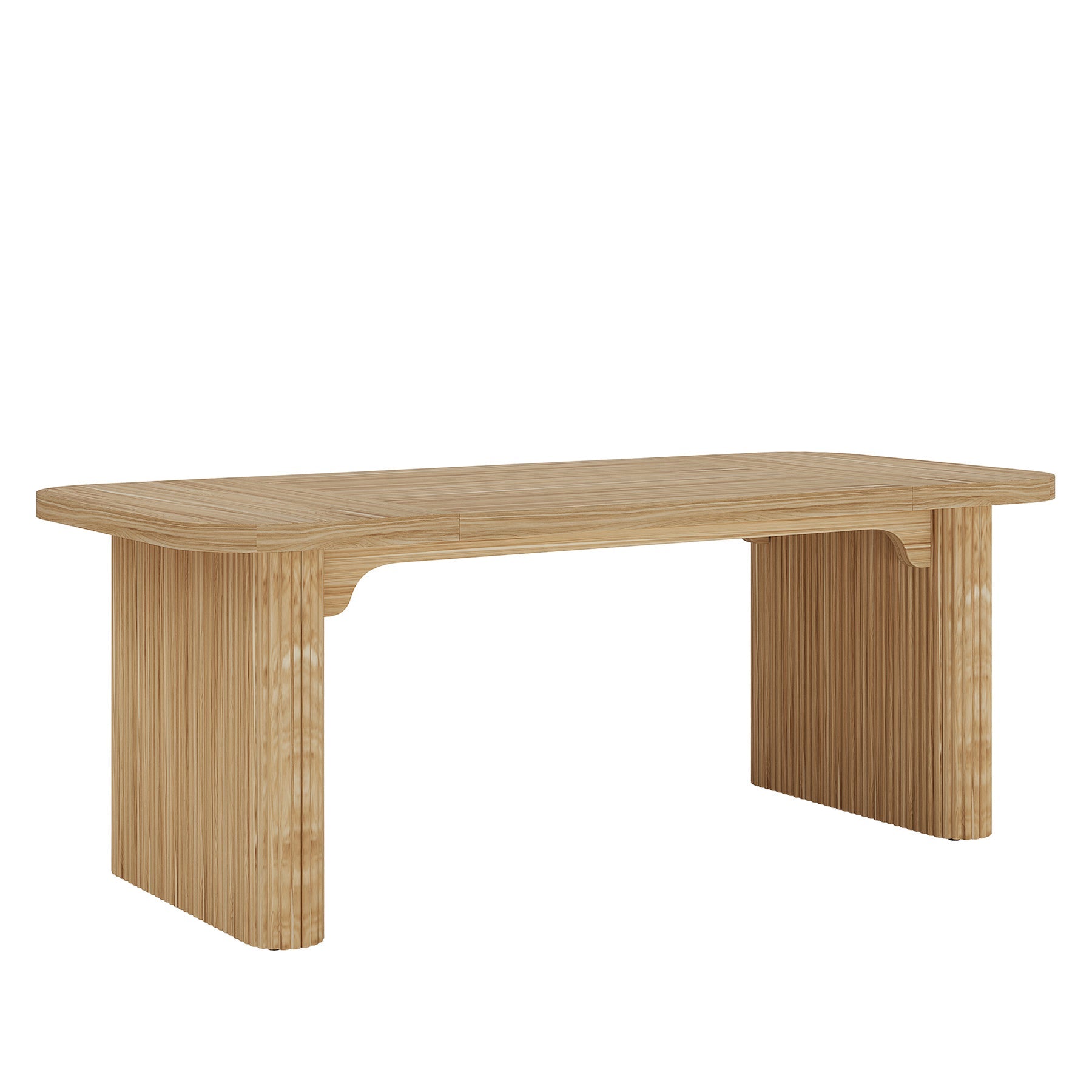 62.2" Wood Executive Desk Simple Rectangular Computer Desk Writing Table Tribesigns