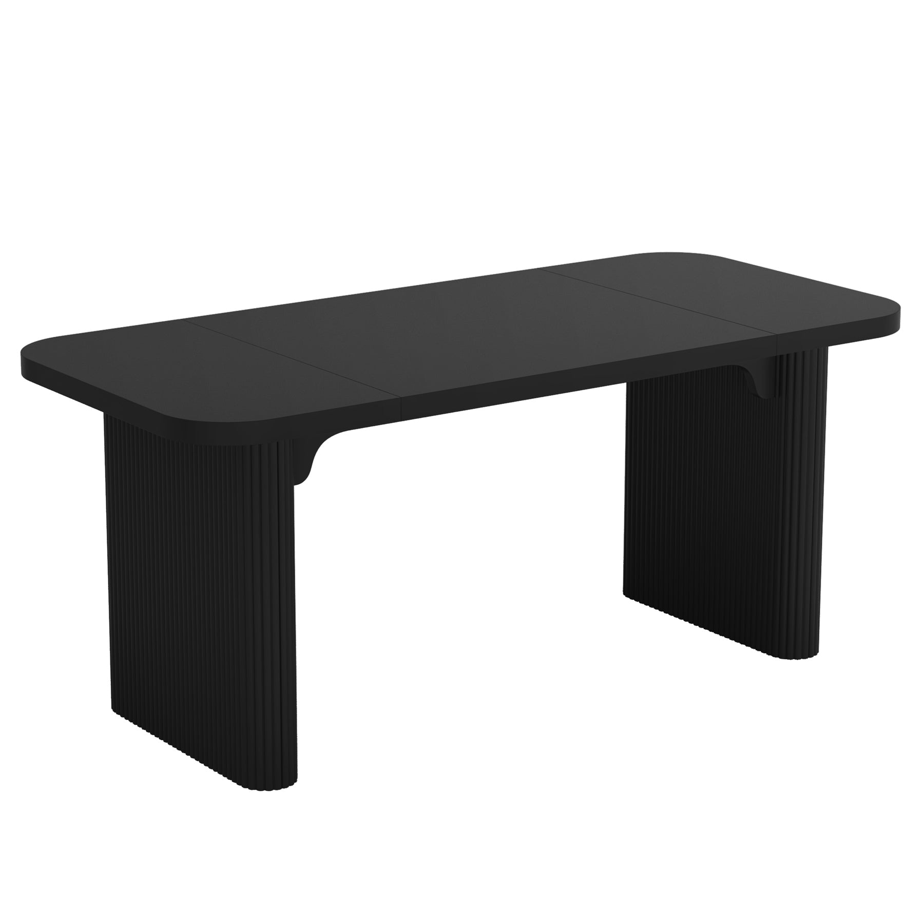 62.2" Wood Executive Desk Simple Rectangular Computer Desk Writing Table