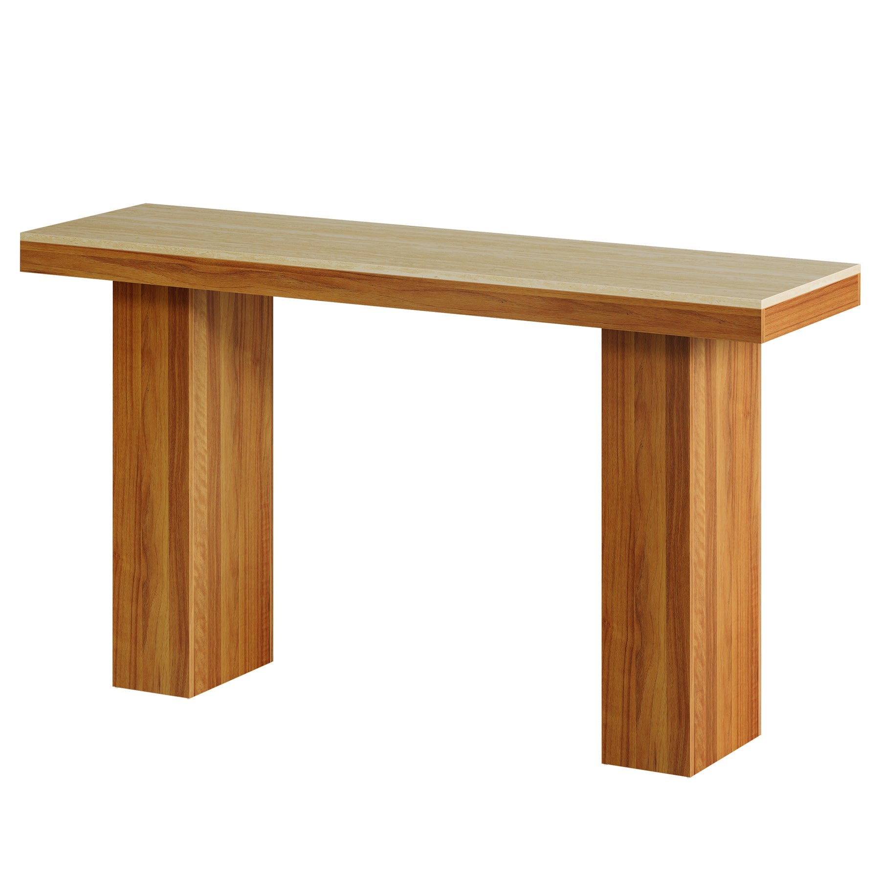 63" Bar Table, Long Rectangular Counter Height Pub Table Tribesigns