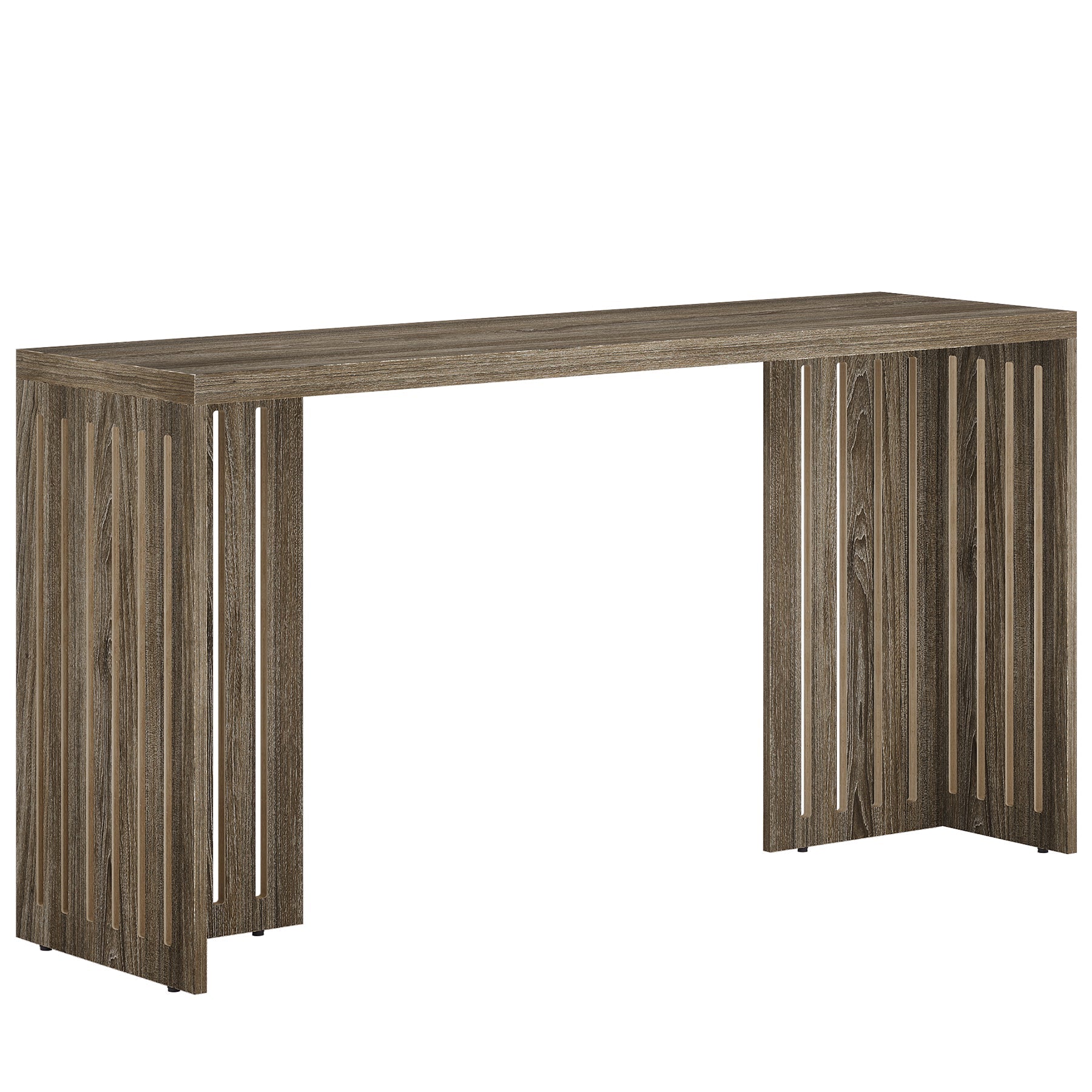 63" Bar Table, Rectangular High Top Kitchen & Dining Table(Only Table) Tribesigns