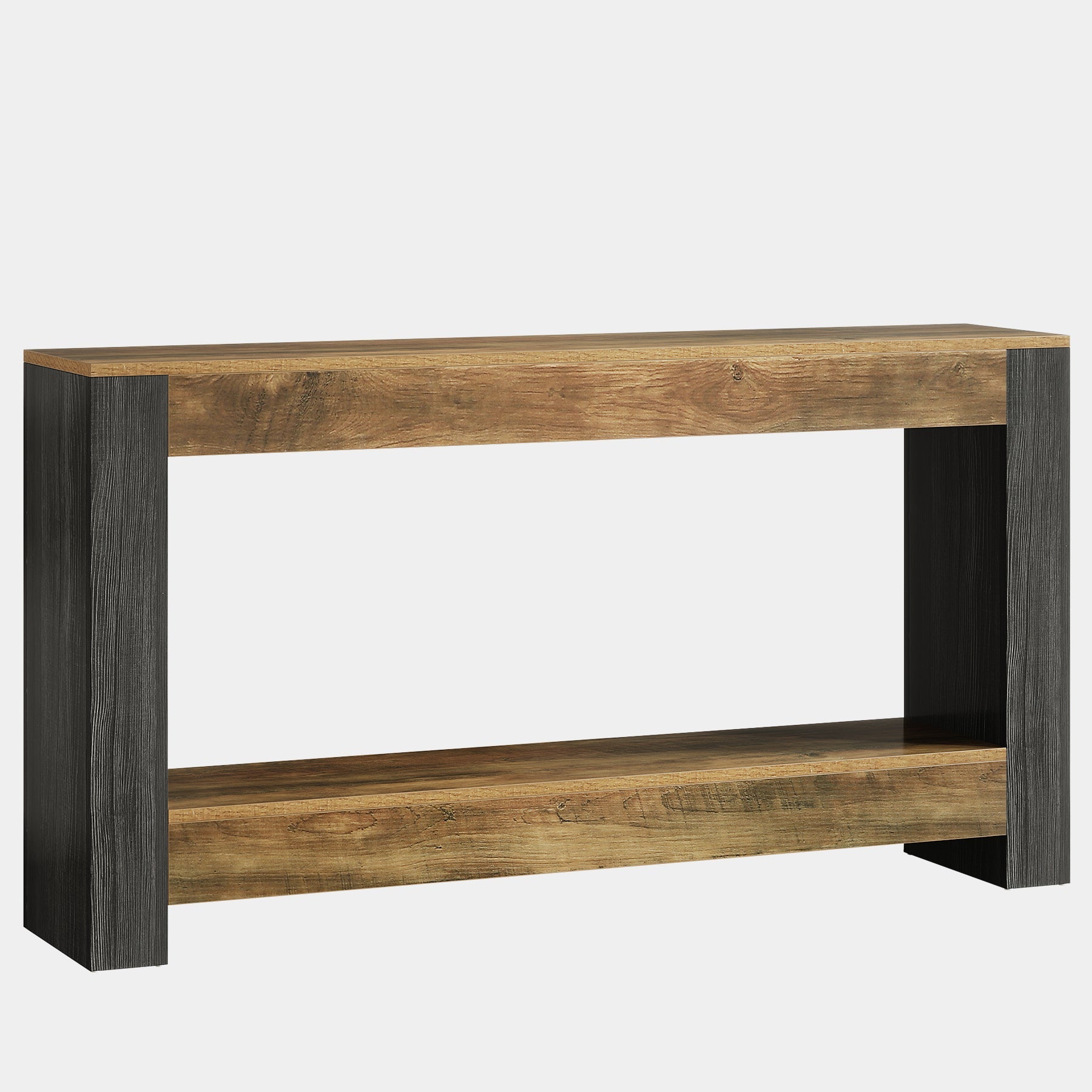 63" Console Table, Farmhouse Wood Sofa Table Behind Couch Tribesigns