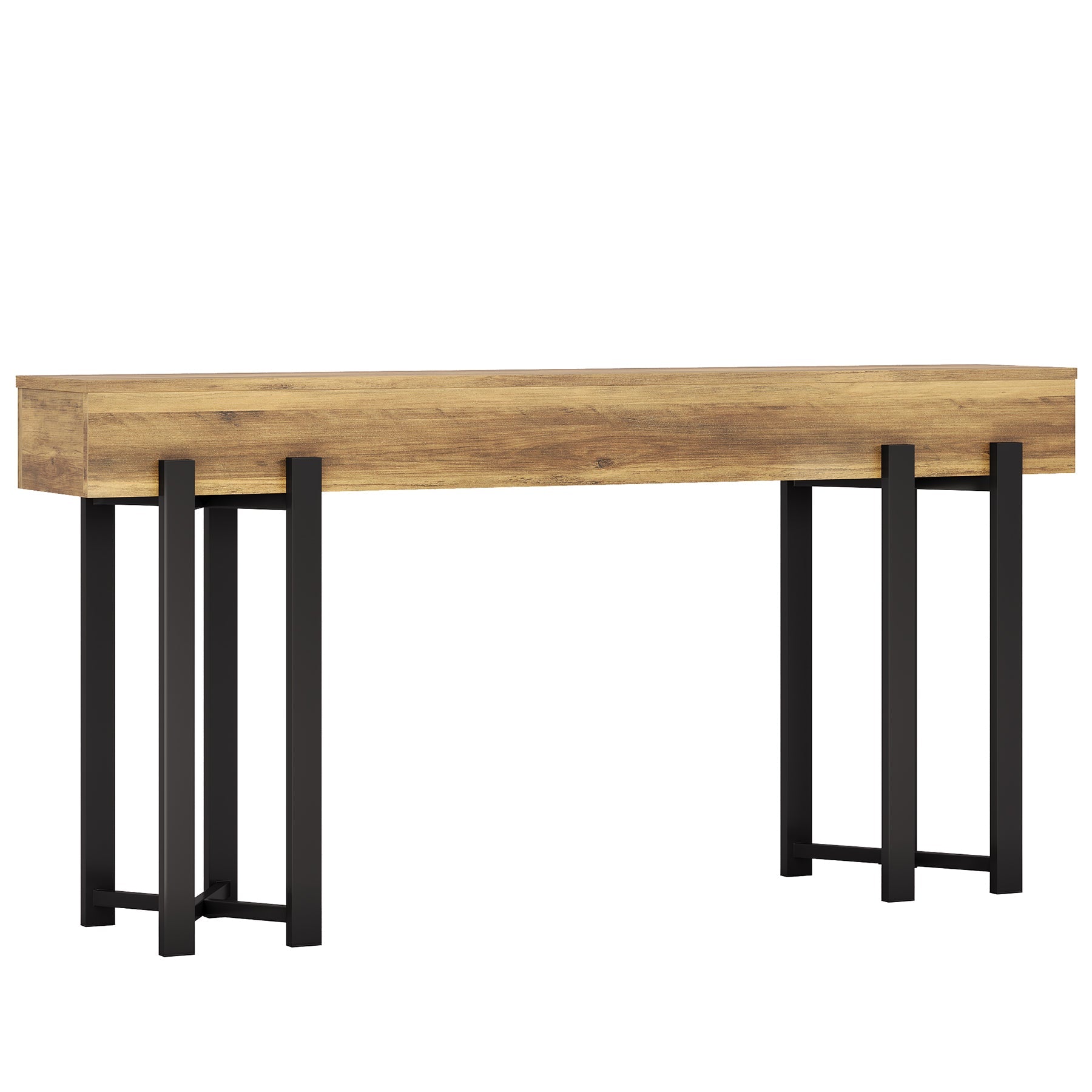 63" Console Table, Wooden Sofa Table Hallway Foyer Table Tribesigns