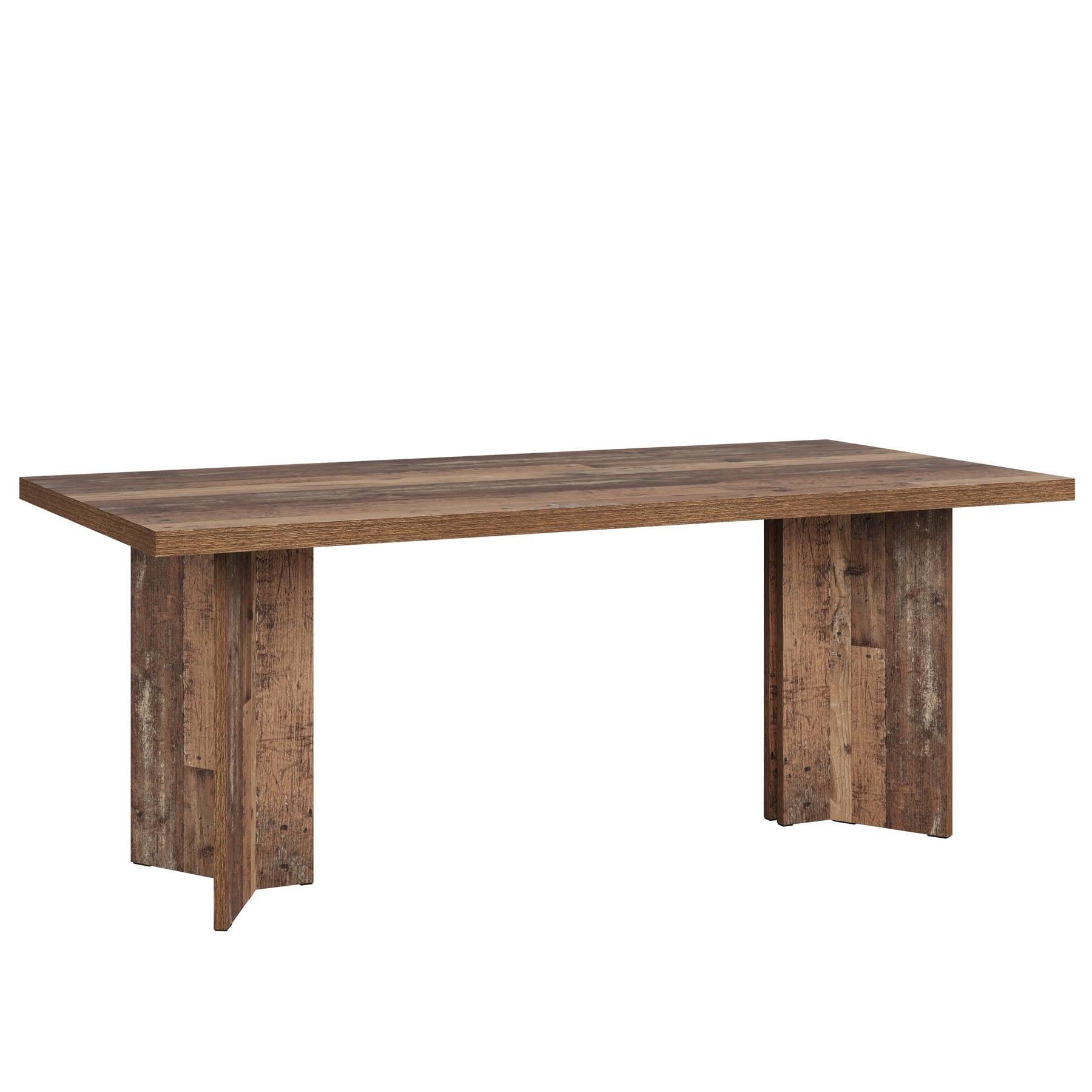 63" Dining Table, Farmhouse Kitchen Table with Large Tabletop for 4 - 6 Tribesigns