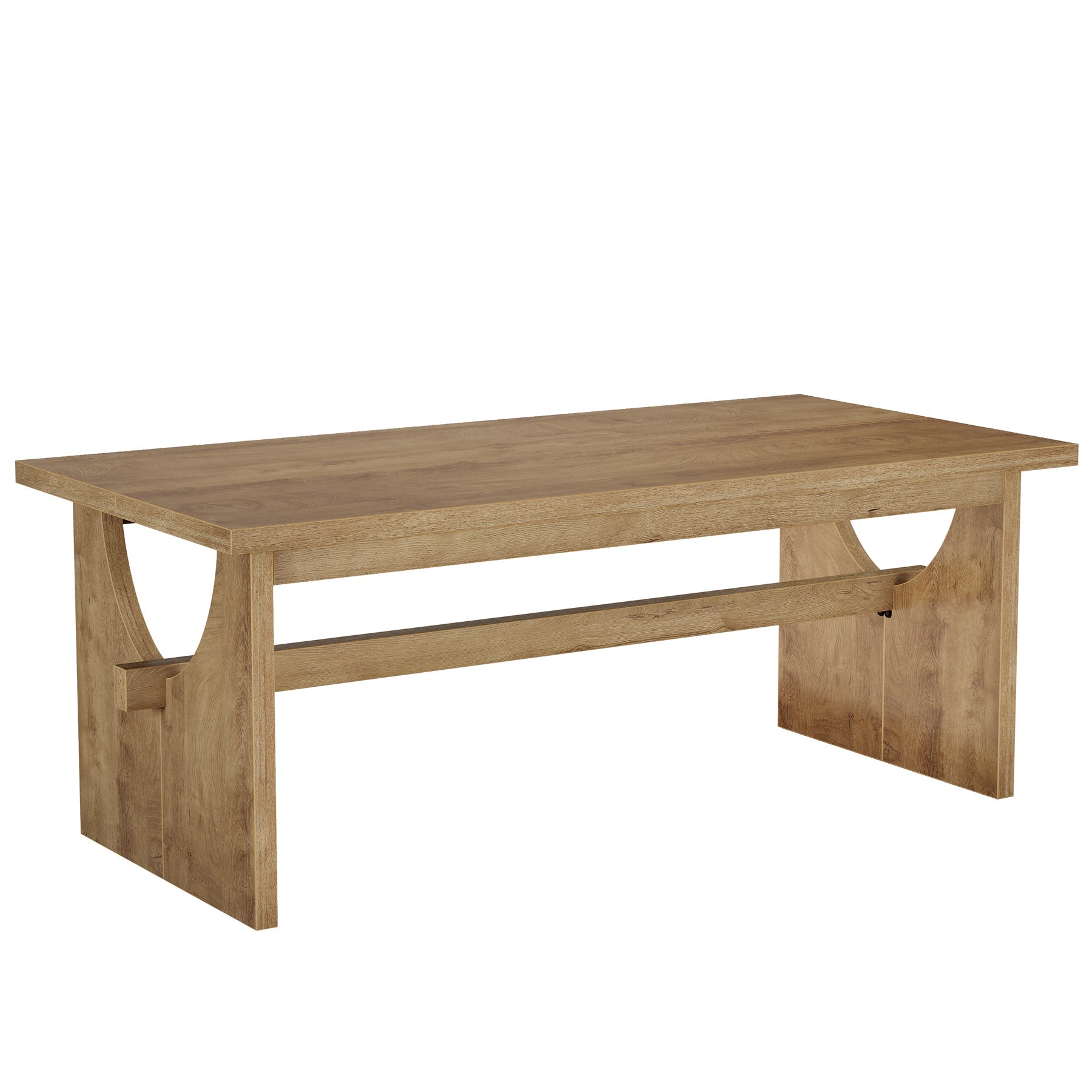 63" Dining Table, Large Rectangular Kitchen Dinner Table for 4 - 6 People Tribesigns