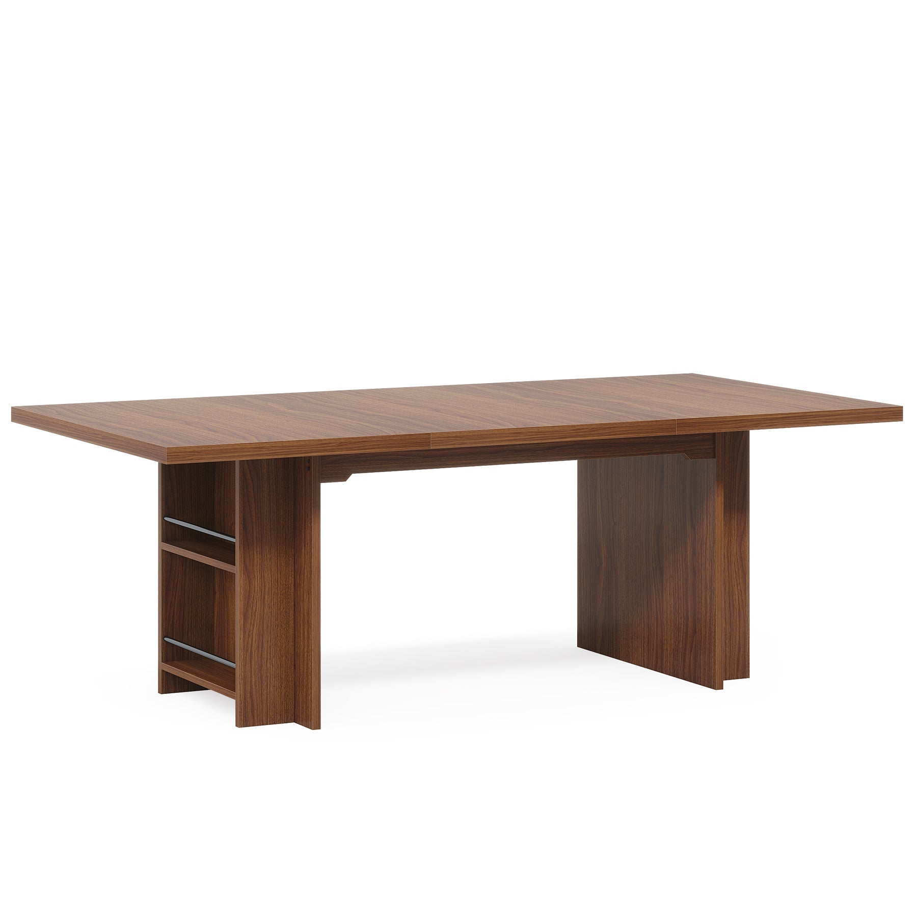 63" Executive Desk, Large Wood Computer Writing Table with Storage Tribesigns