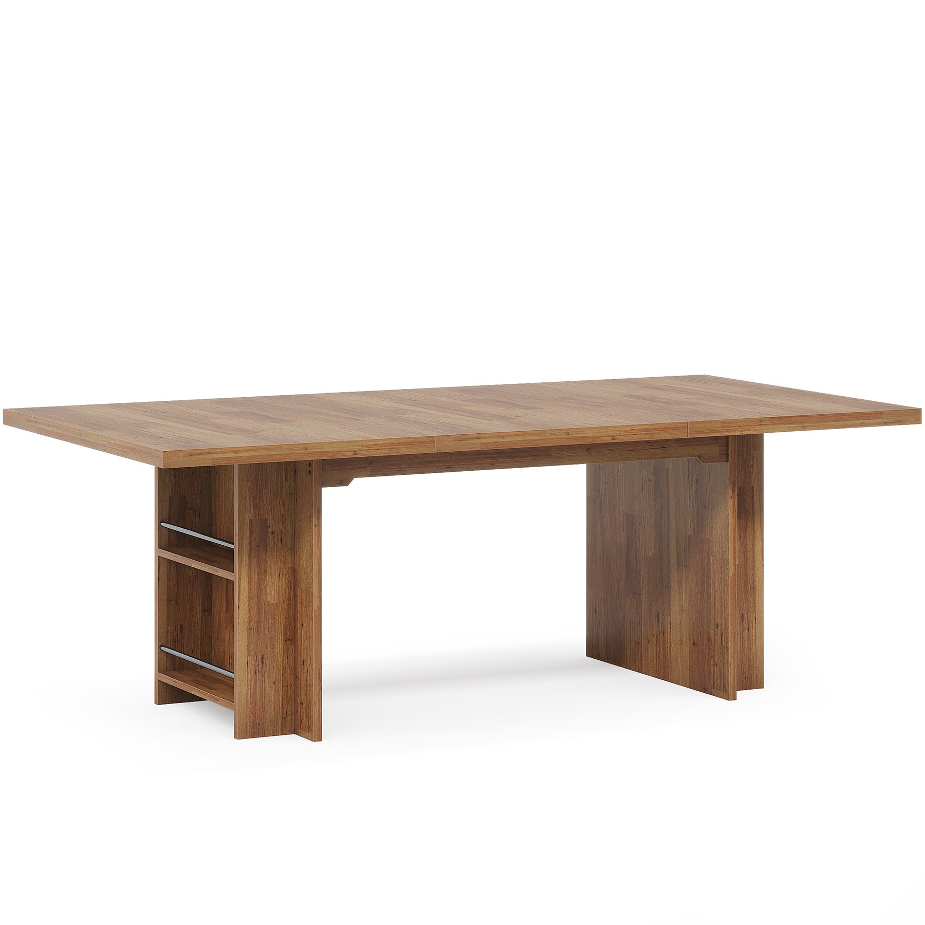 63" Executive Desk, Large Wood Computer Writing Table with Storage Tribesigns
