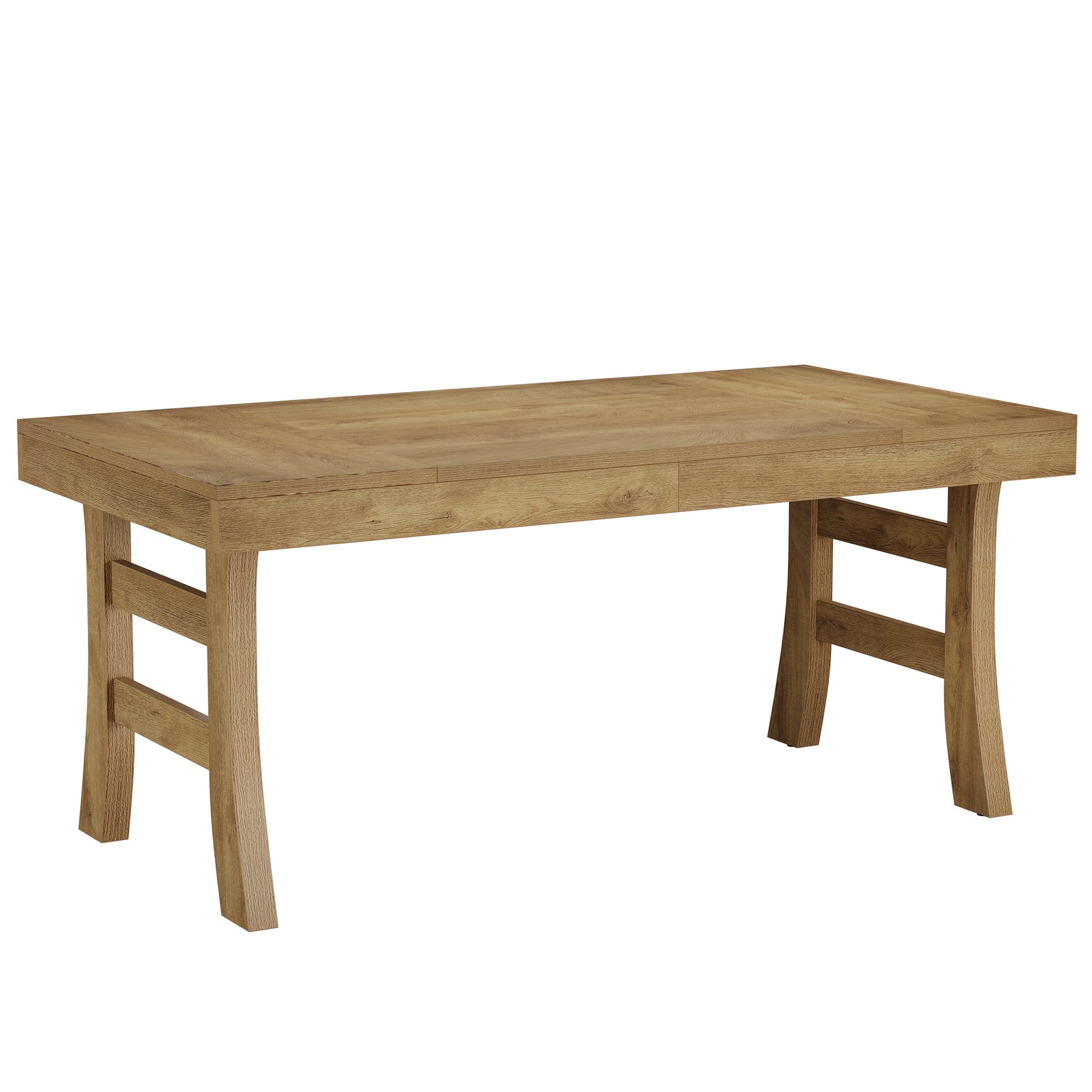 63" Executive Desk, Vintage Office Computer Desk Writing Table with Sturdy Legs Tribesigns