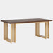 63-Inch Dining Table for 4-6, Wood Kitchen Table for Dining Room Tribesigns