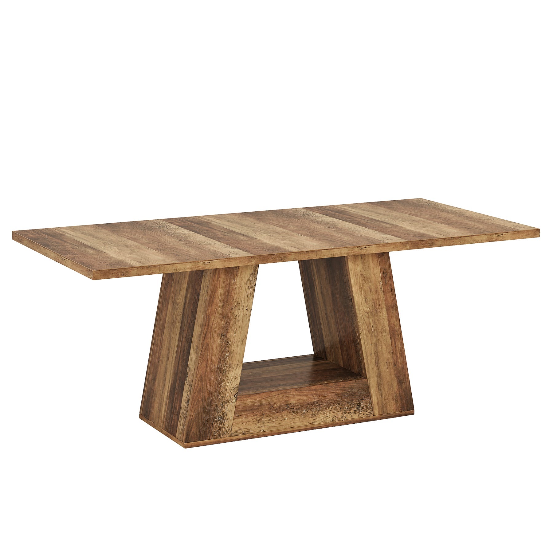 63" Wood Computer Desk, Faux Marble Executive Desk Office Desk Tribesigns