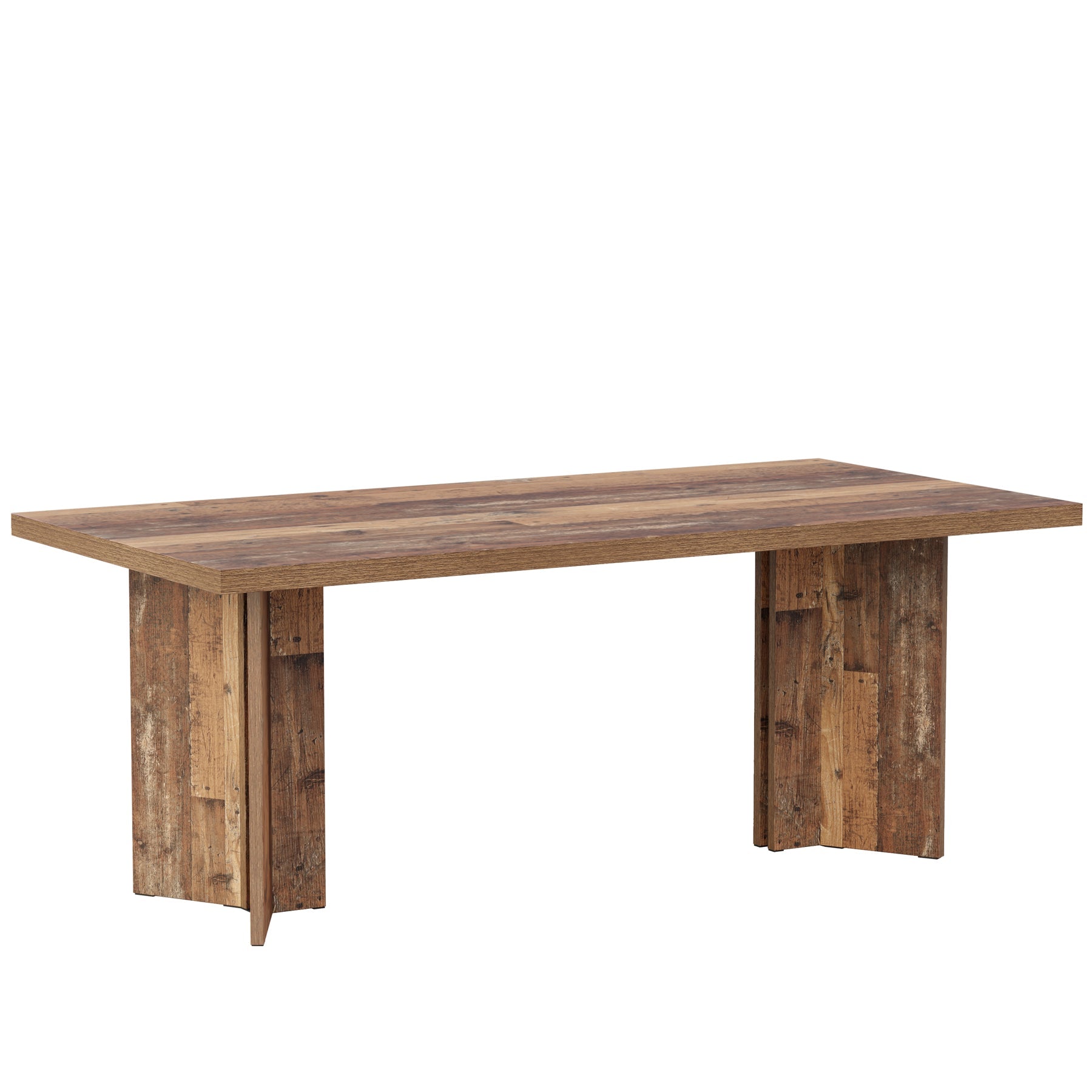 63" Wood Executive Desk, Farmhouse Computer Desk with Large Tabletop Tribesigns