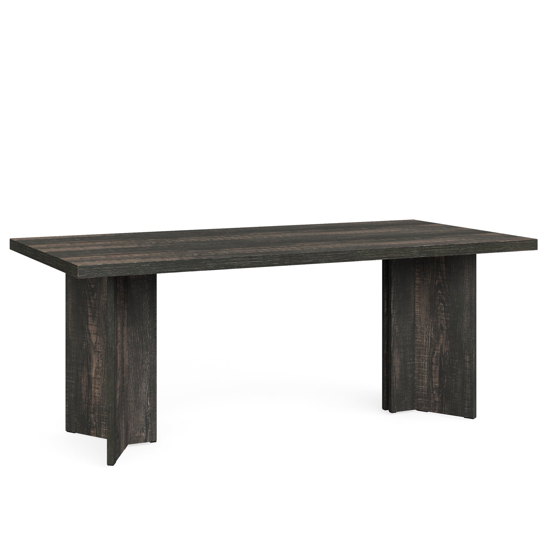 63" Wood Executive Desk, Farmhouse Computer Desk with Large Tabletop Tribesigns