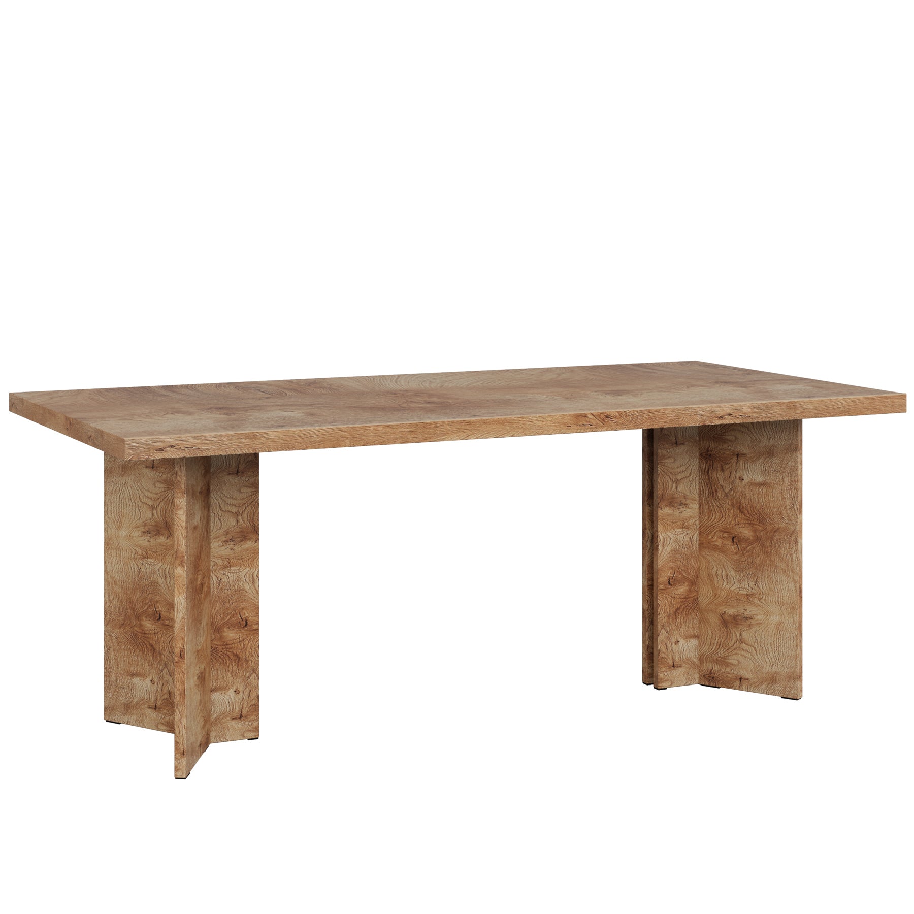 63" Wood Executive Desk, Farmhouse Computer Desk with Large Tabletop Tribesigns