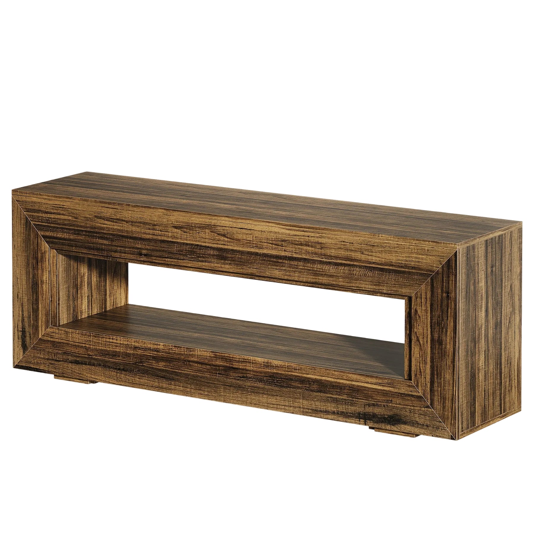 63" Wooden Tv Stand, Farmhouse Entertainment Centers Console Table Tribesigns