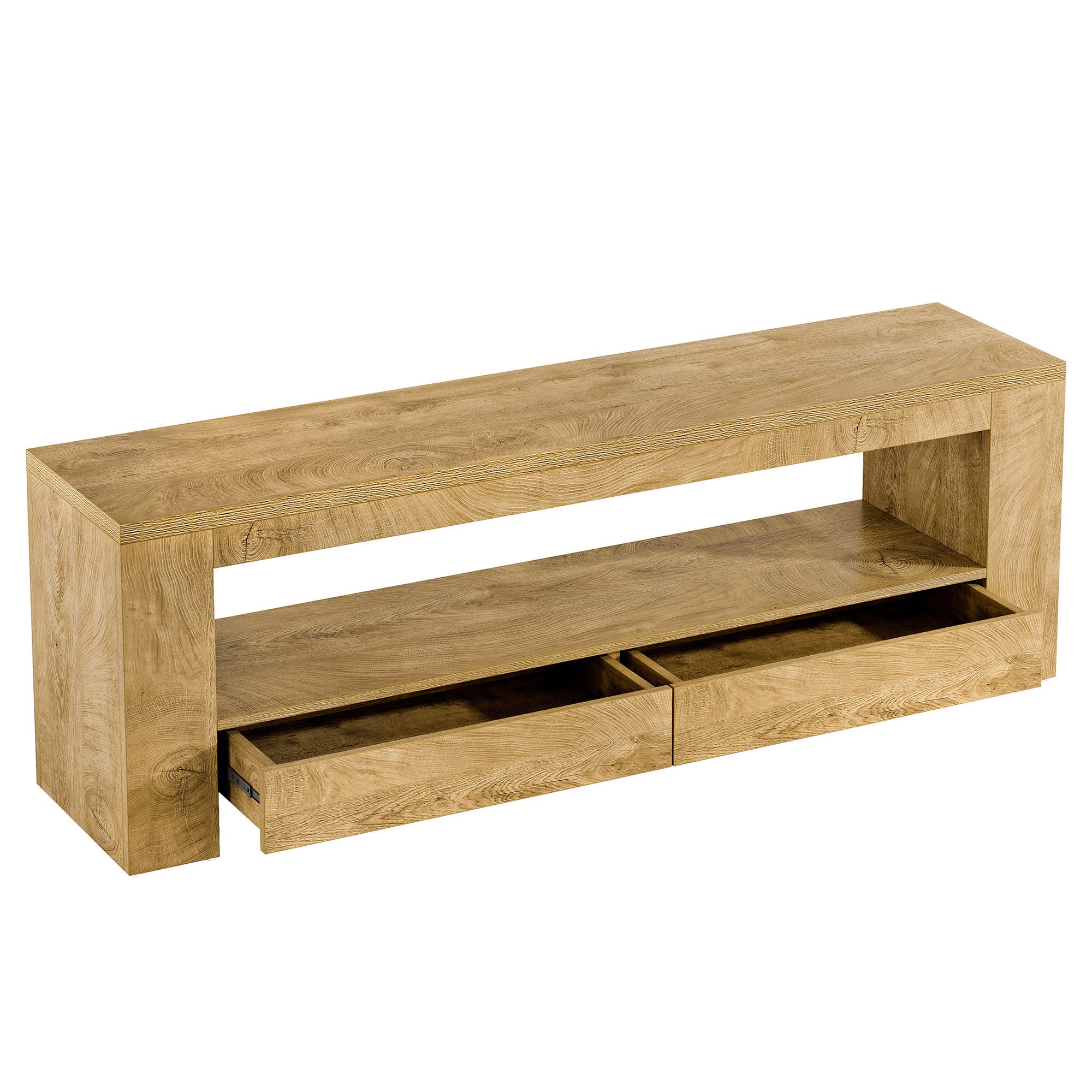 63" Entertainment Center for TVs up to 75", Media Console with Storage Shelf for Living Room